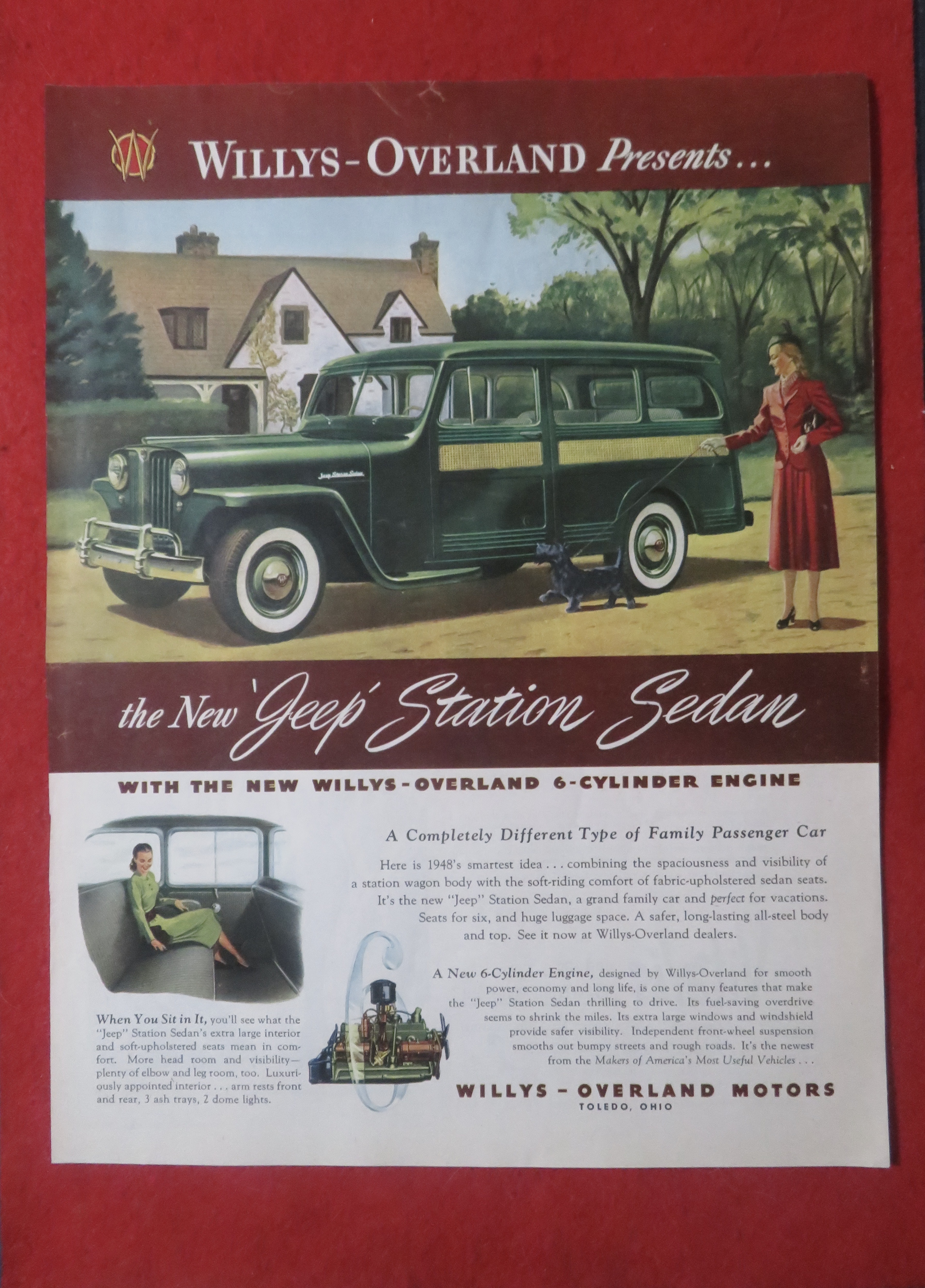 1948 Willys-Overland with the Jeep Station Sedan