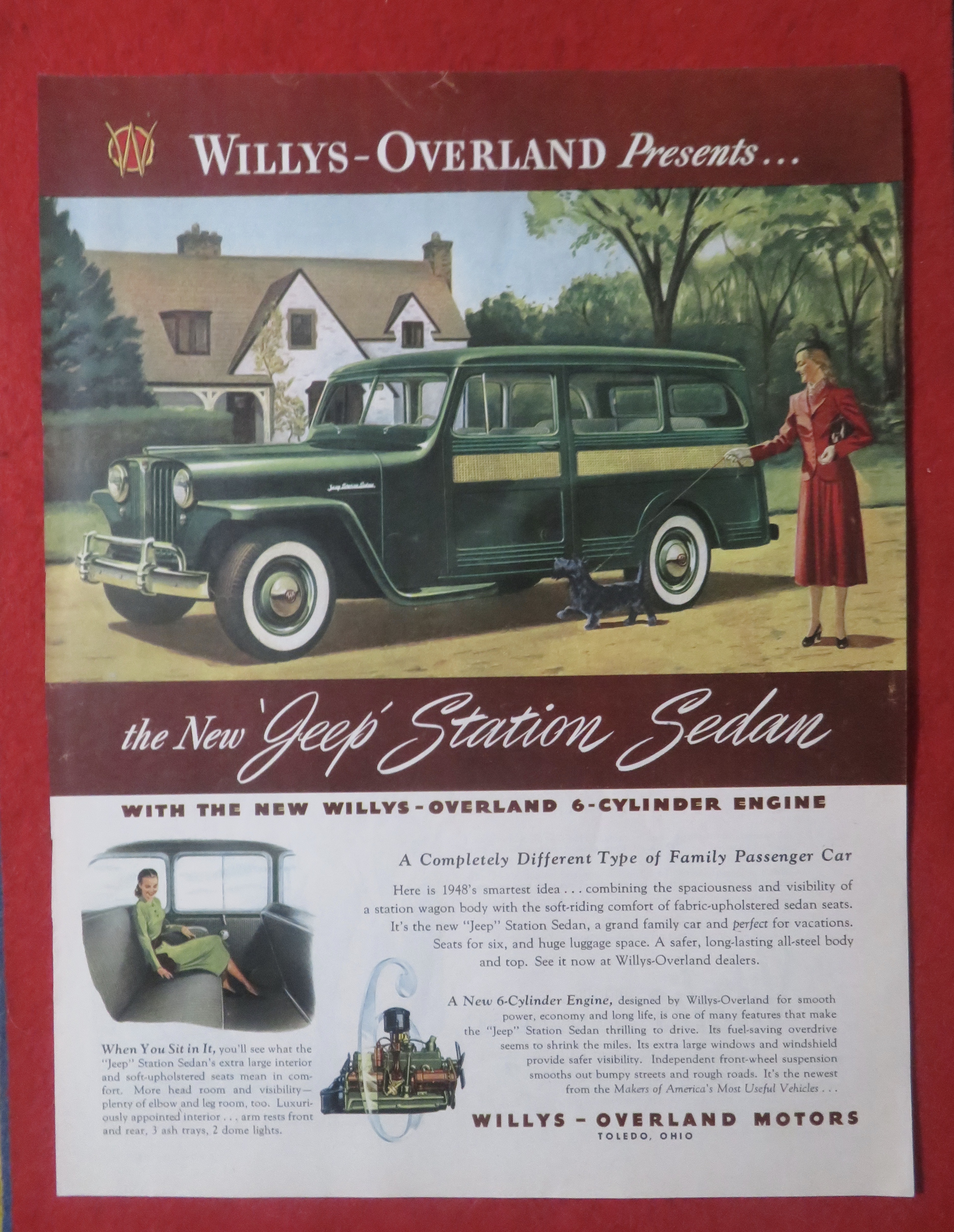 1948 Willys-Overland with the Jeep Station Sedan