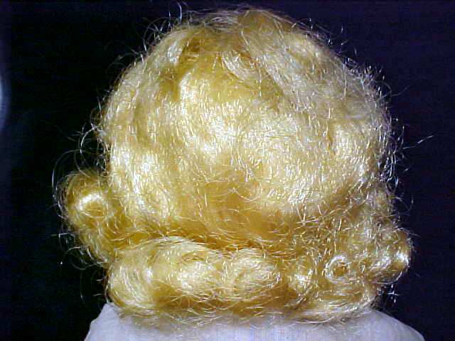 Mama Doll Big Eyes Blonde Saran Wig