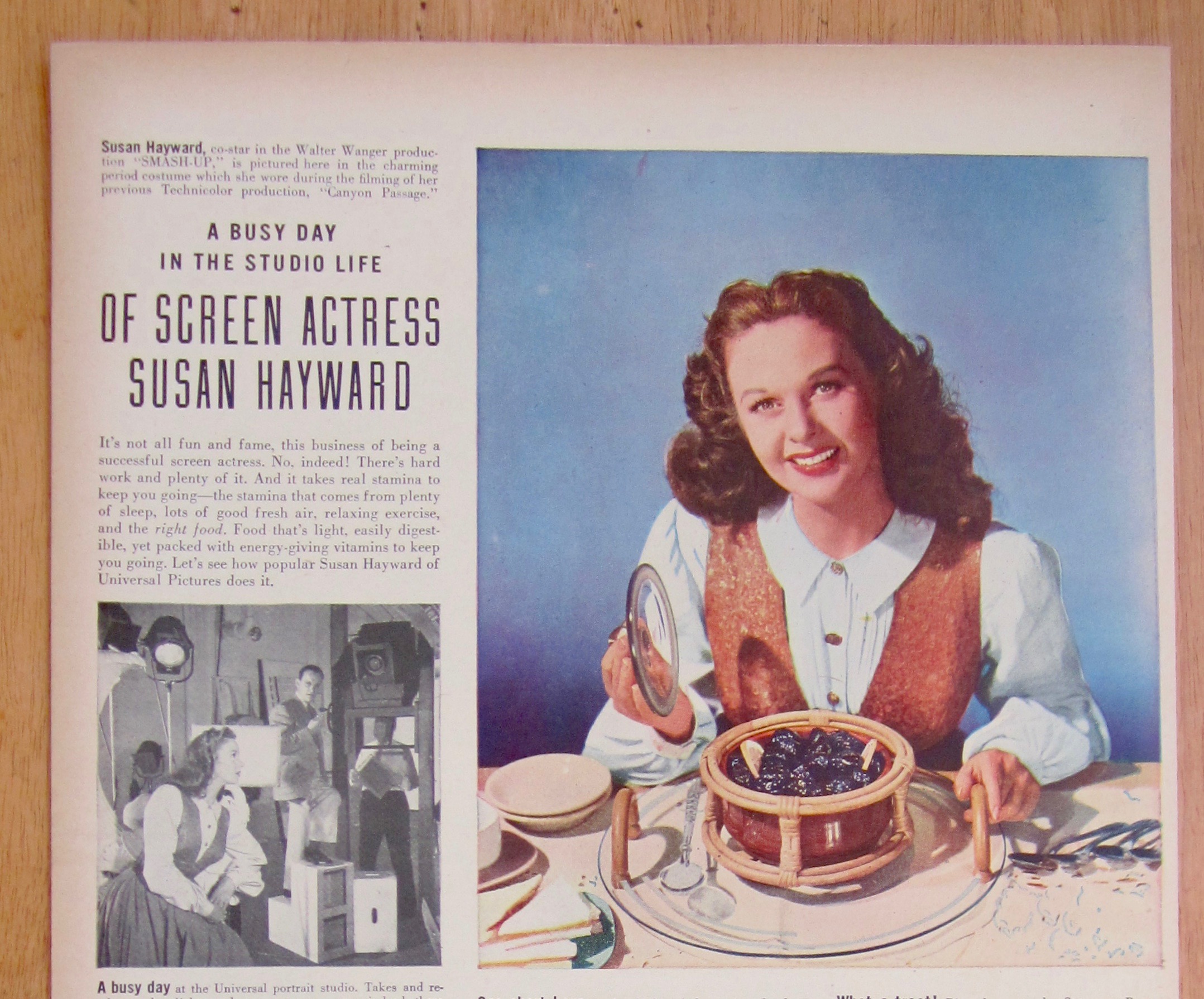 1946 Sunsweet Prunes with Susan Hayward