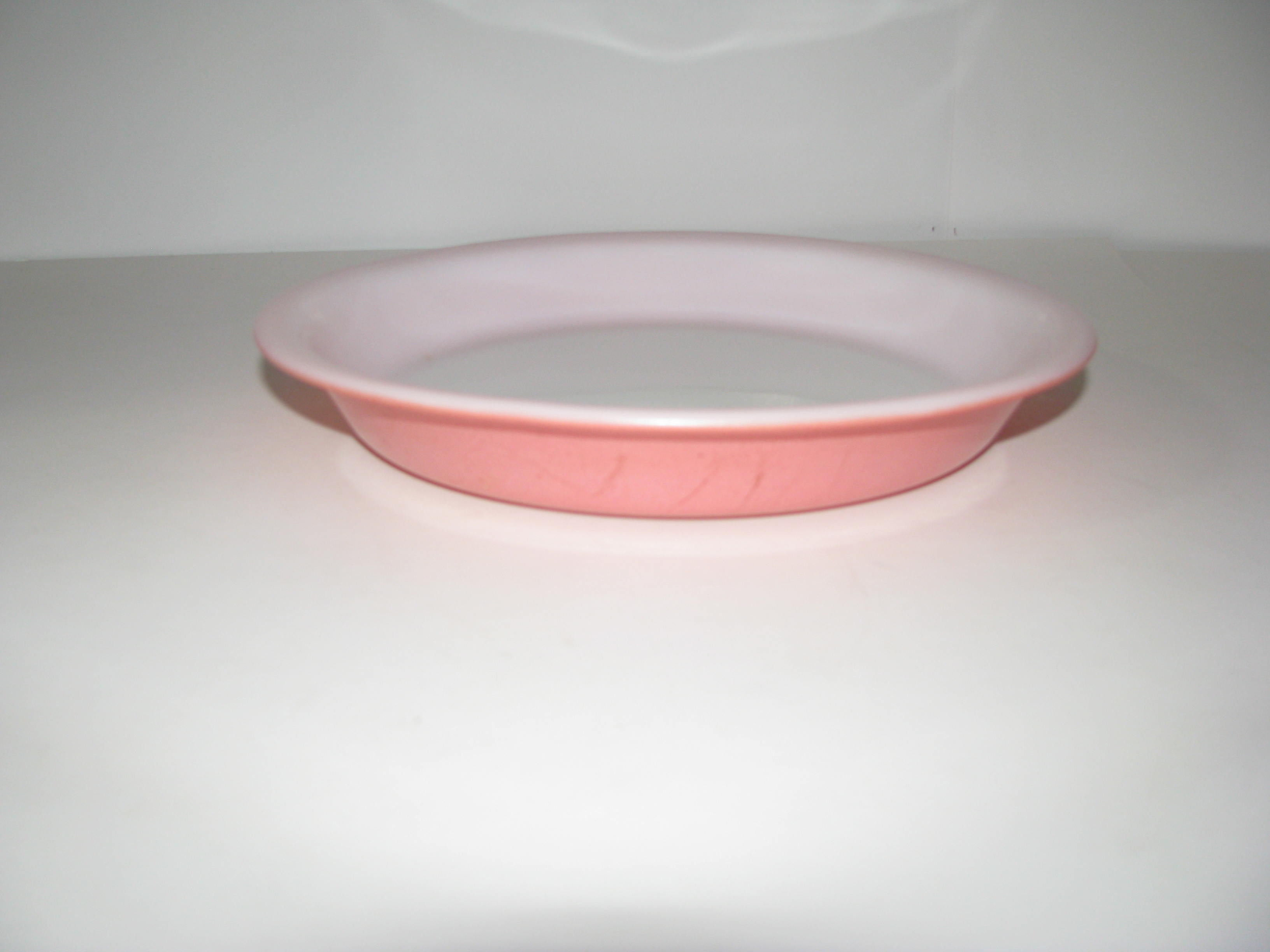Vintage Pyrex Desert Dawn Speckled Pink Pie Dish