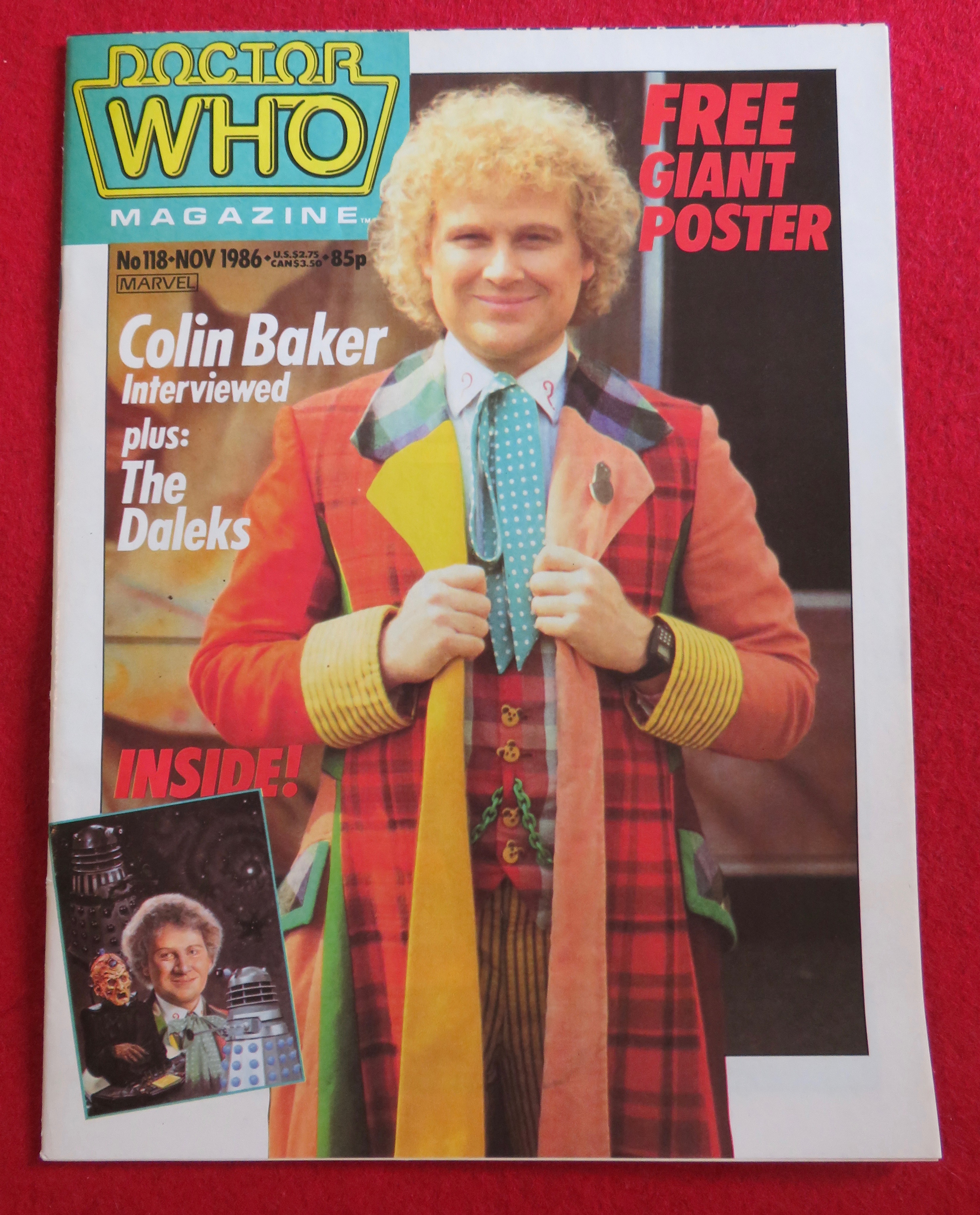 Doctor (Dr) Who Magazine November 1986 Colin Baker