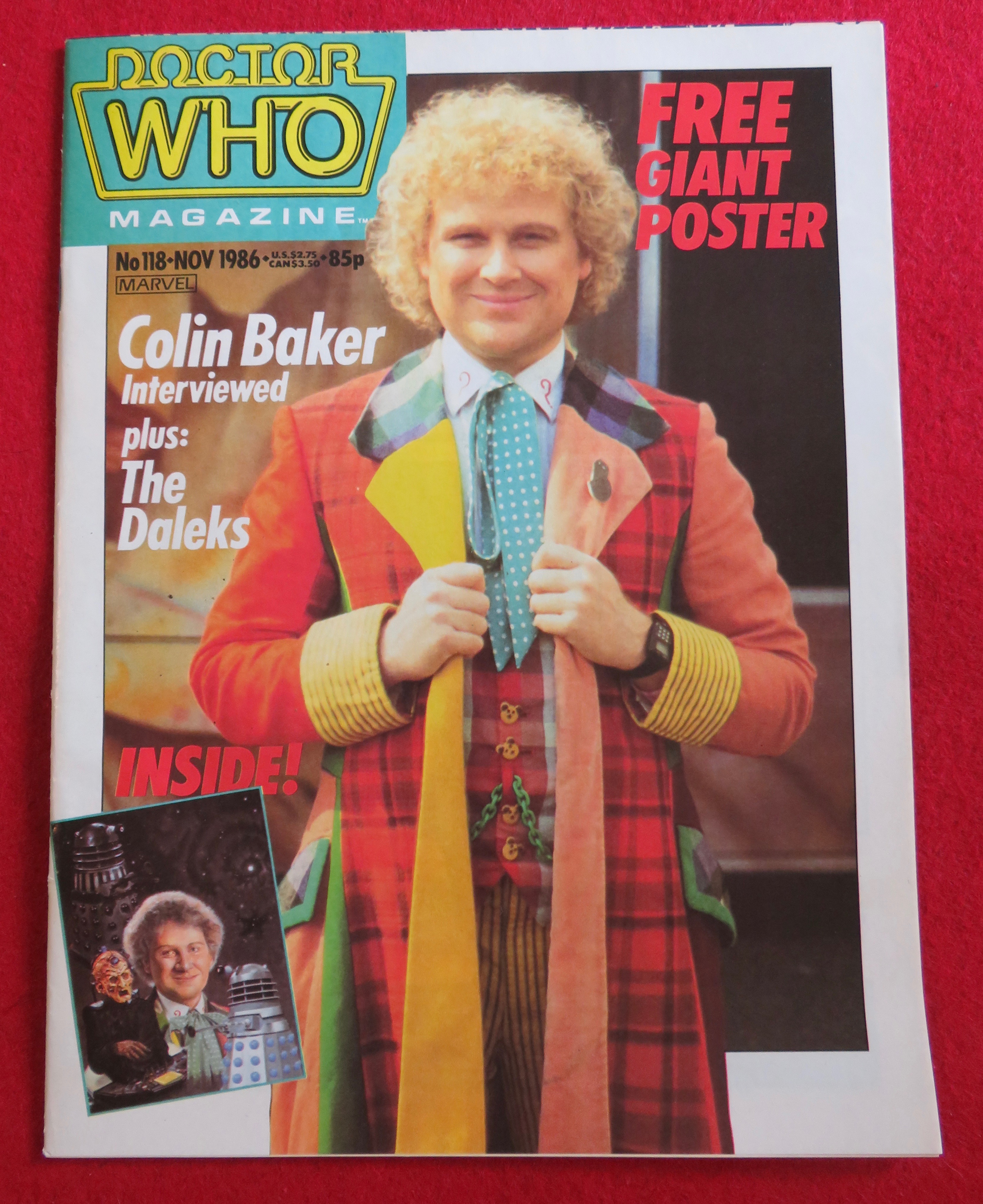 Doctor (Dr) Who Magazine November 1986 Colin Baker
