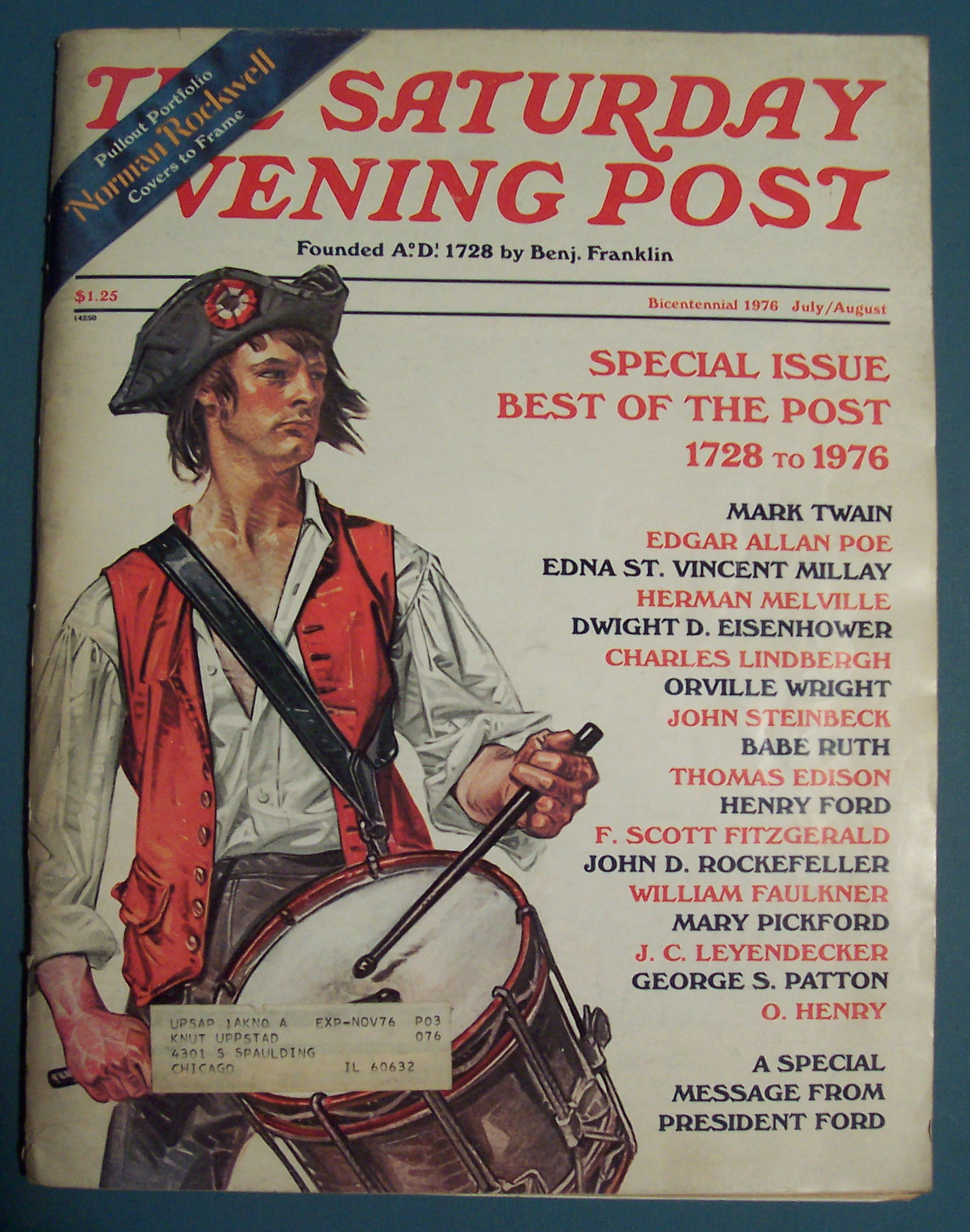 Saturday Evening Post Magazine - Norman Rockwell - 1976