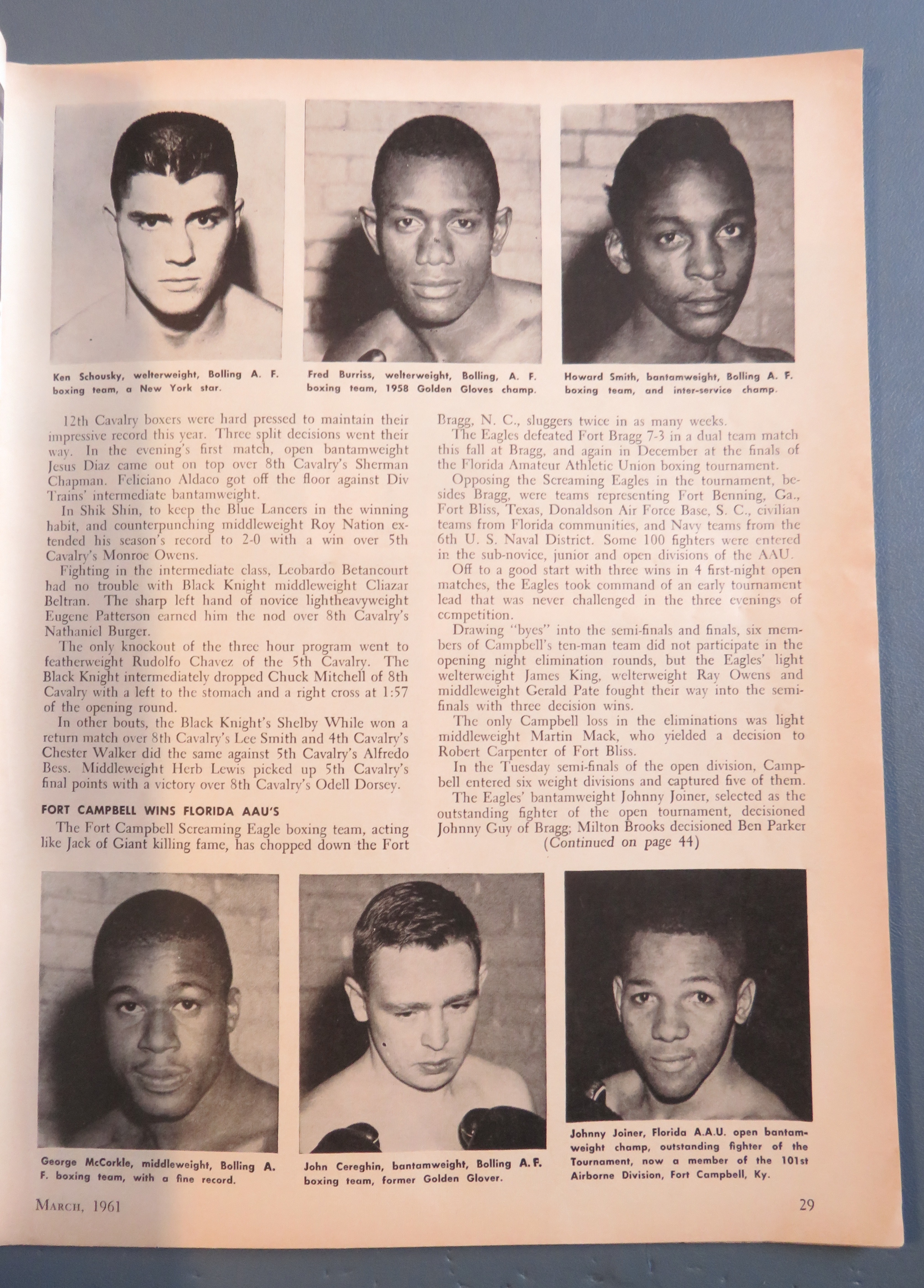 The Ring Magazine March 1961 Case Of George Chip