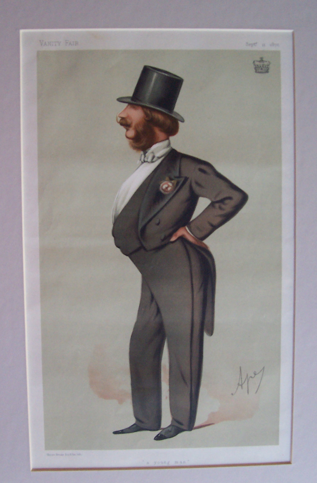 Lord Barrington Vanity Fair Print by Ape Sept 11, 1875