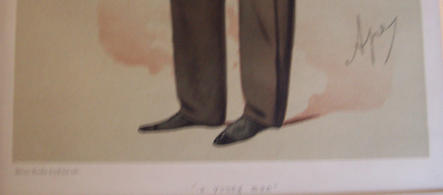 Lord Barrington Vanity Fair Print by Ape Sept 11, 1875