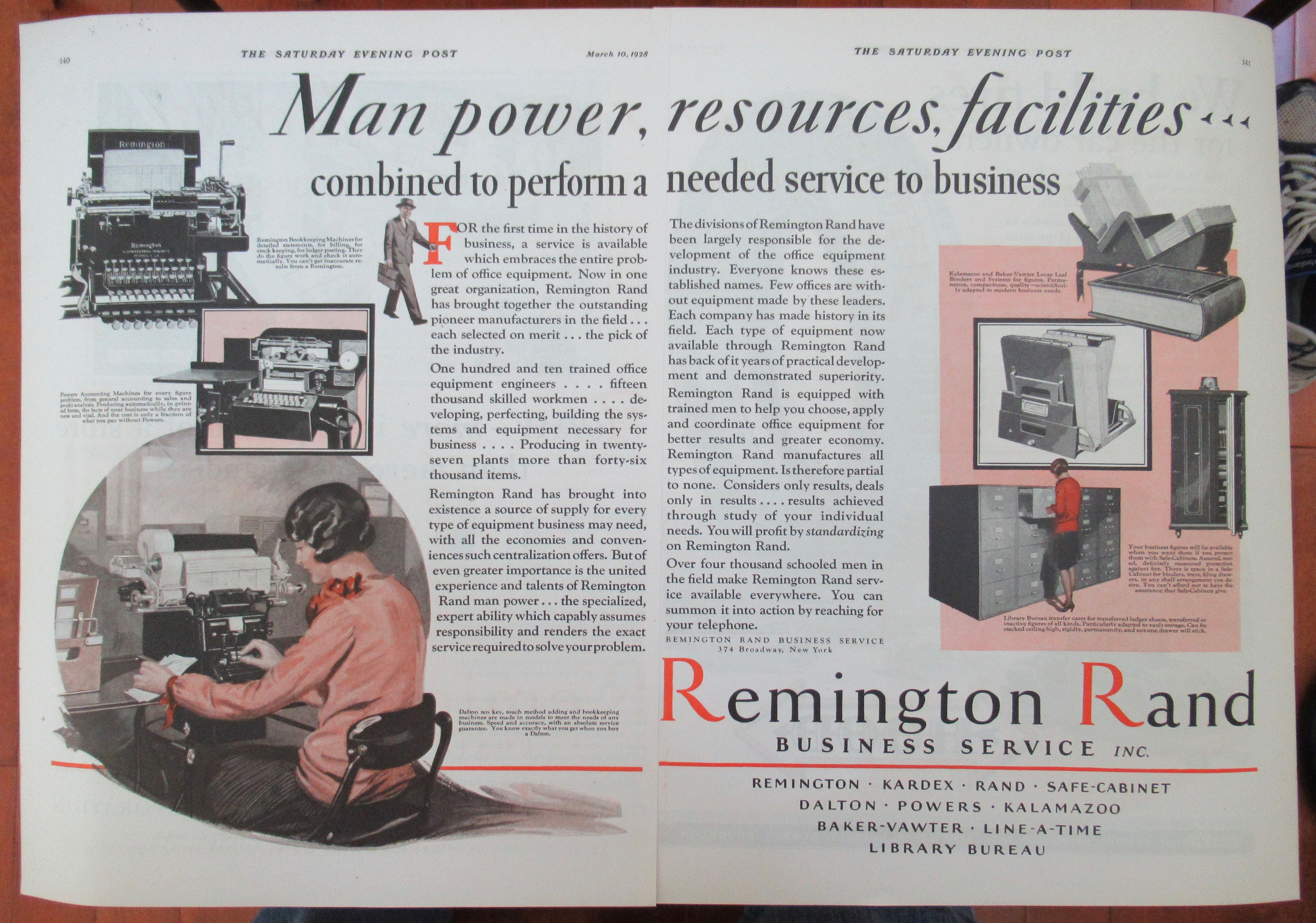 1928 Remington Rand with Man Power Resources