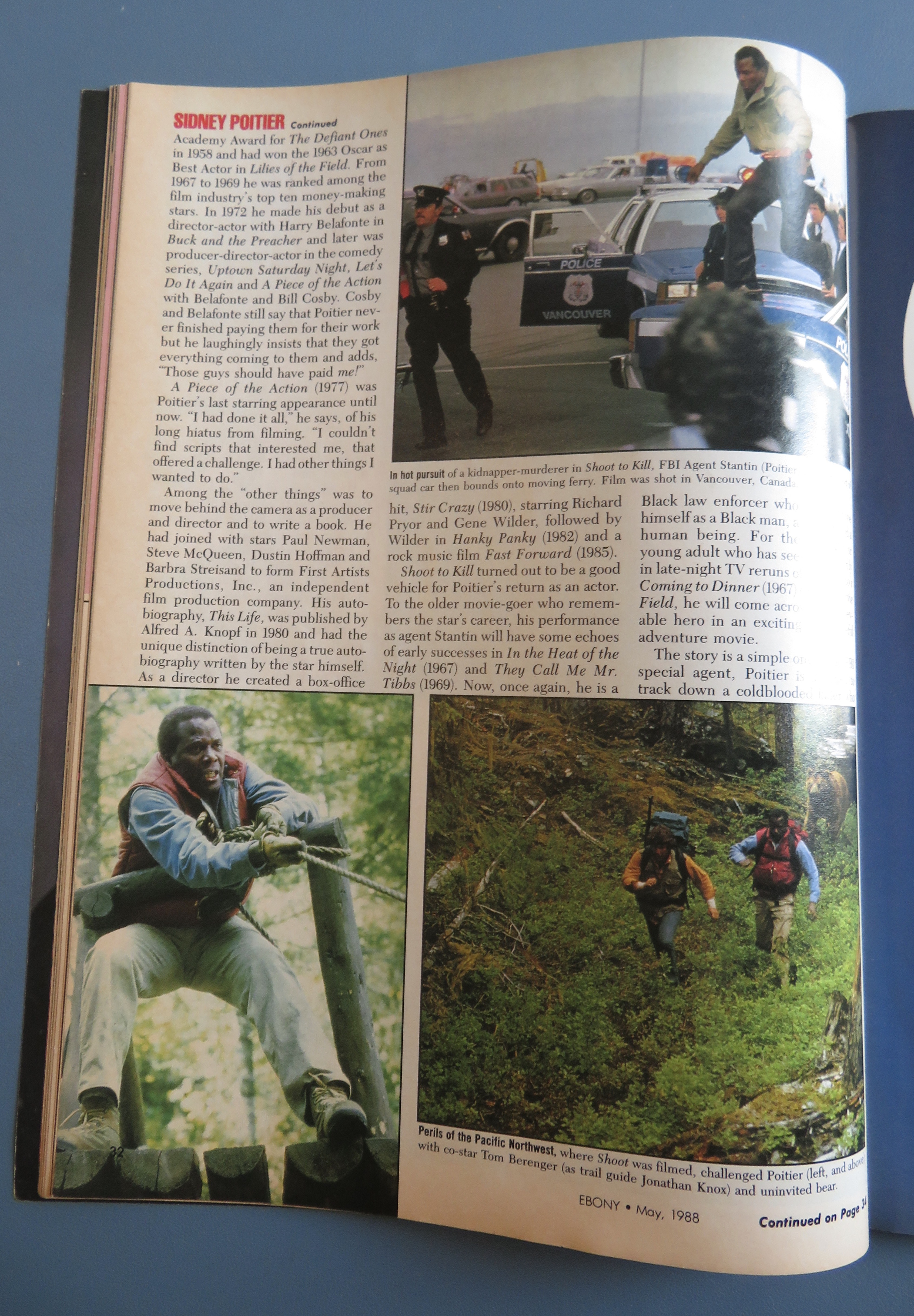 Ebony Magazine May 1988 Sidney Poitier Is Back