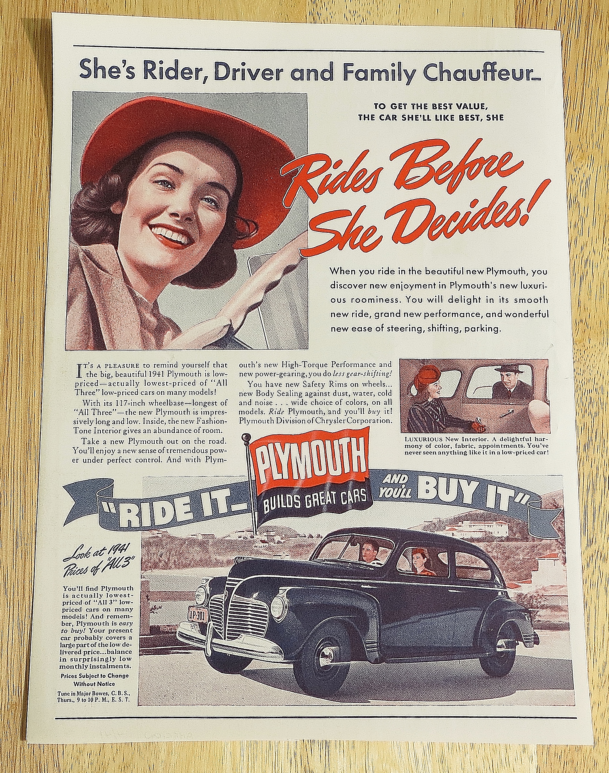 1941 Plymouth With Rides Before She Decides