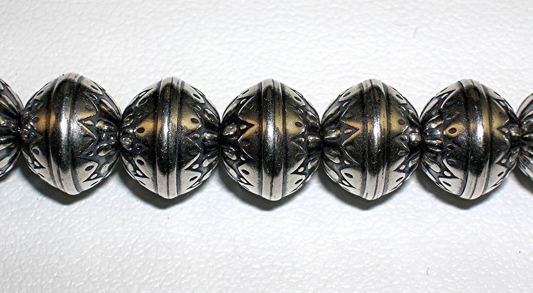 Necklace Sterling Silver Machine Beads