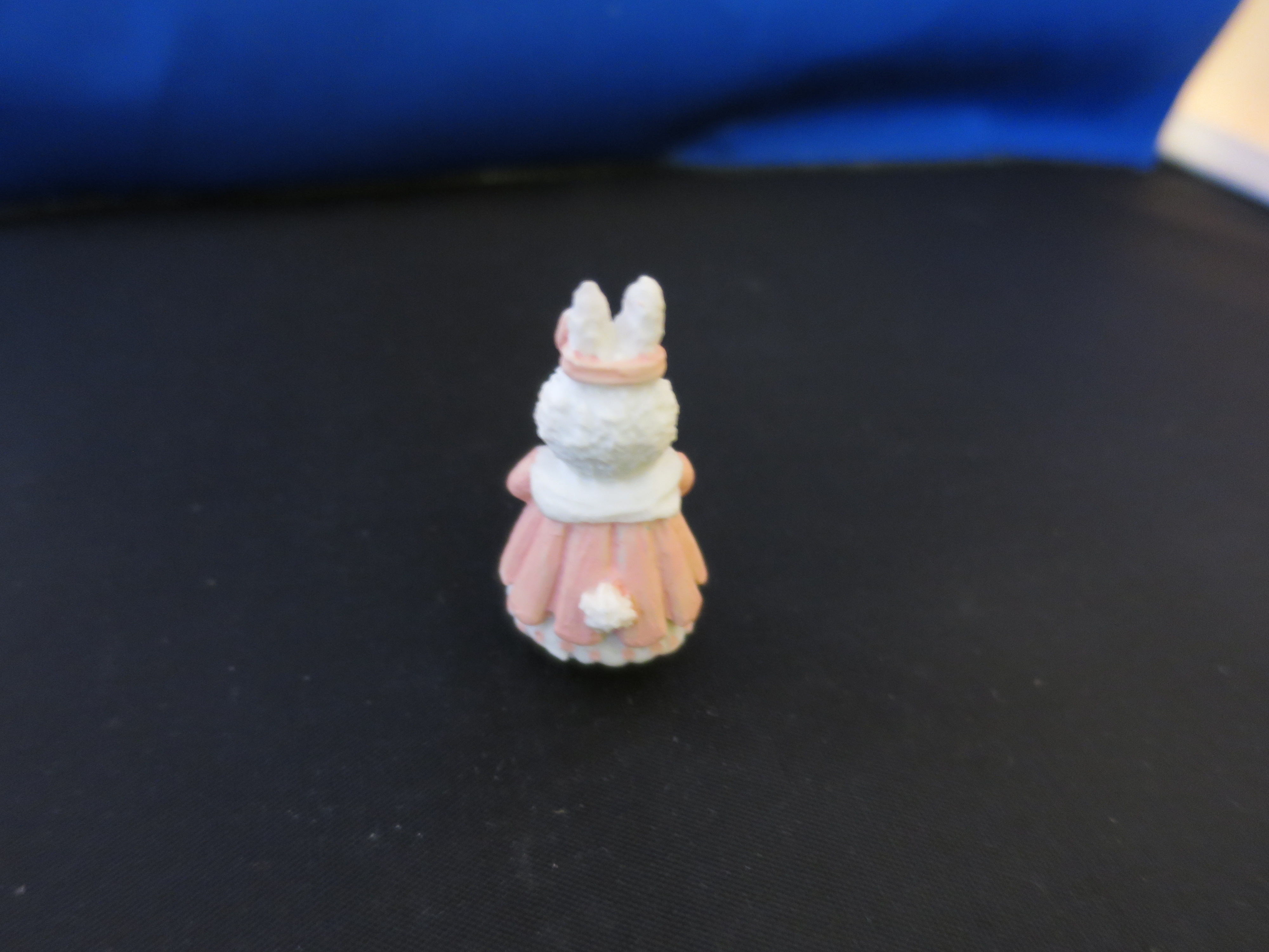 Miniature Easter Bunny Rabbit Cross Village Accessory