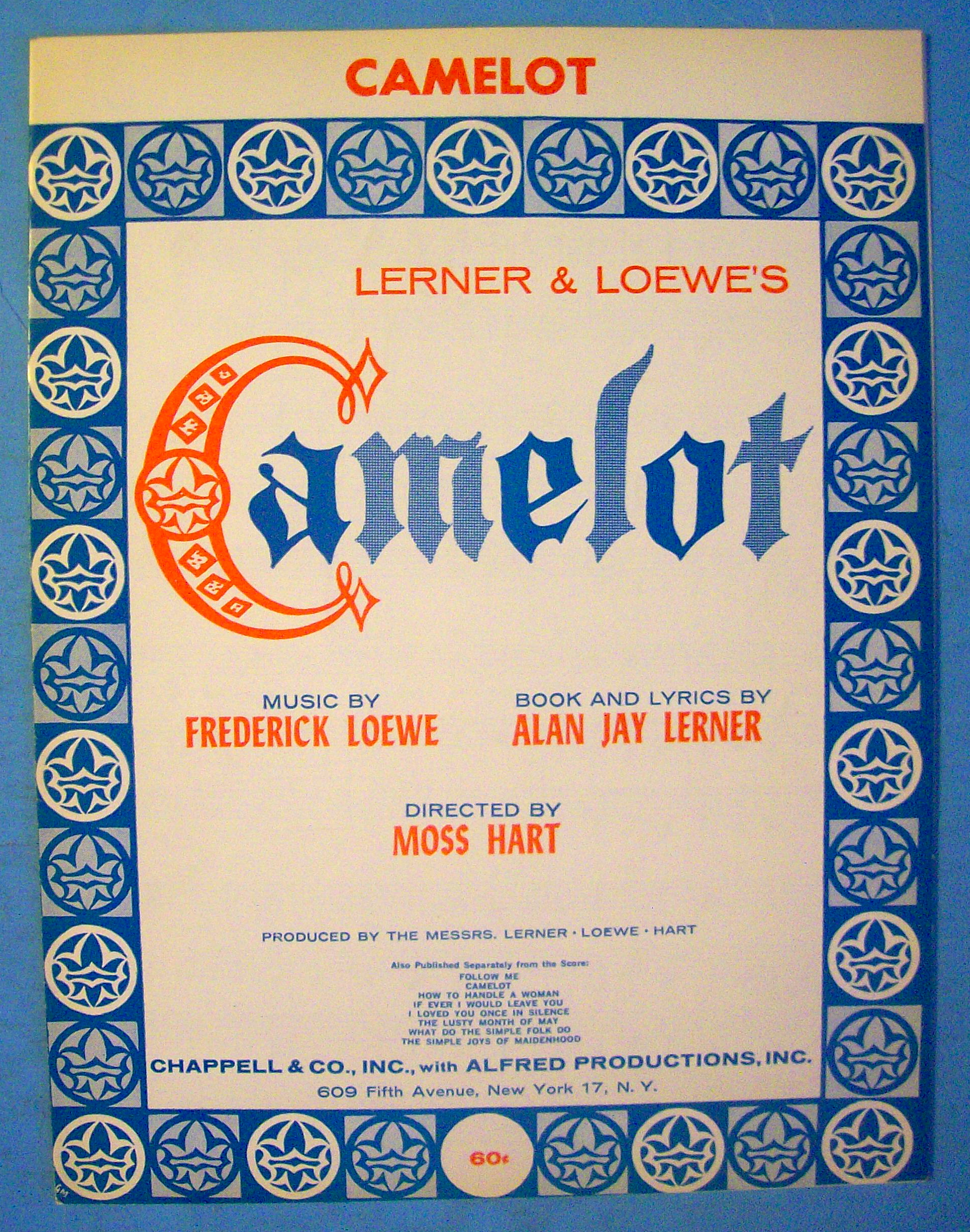 Camelot 1960 Camelot Loewe & Lerner