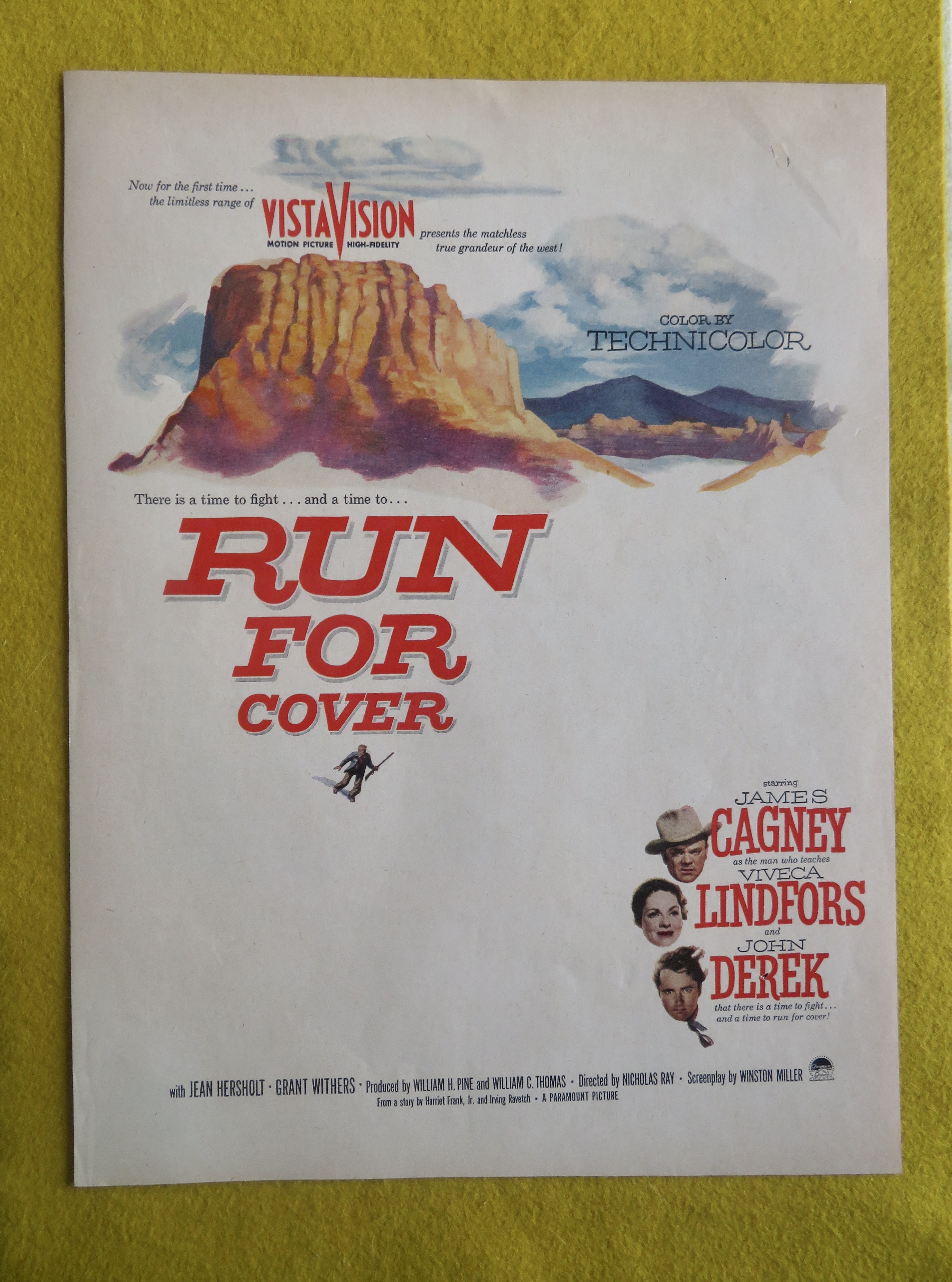 1955 Run For Cover with J Cagney, V Lindfors & J Derek
