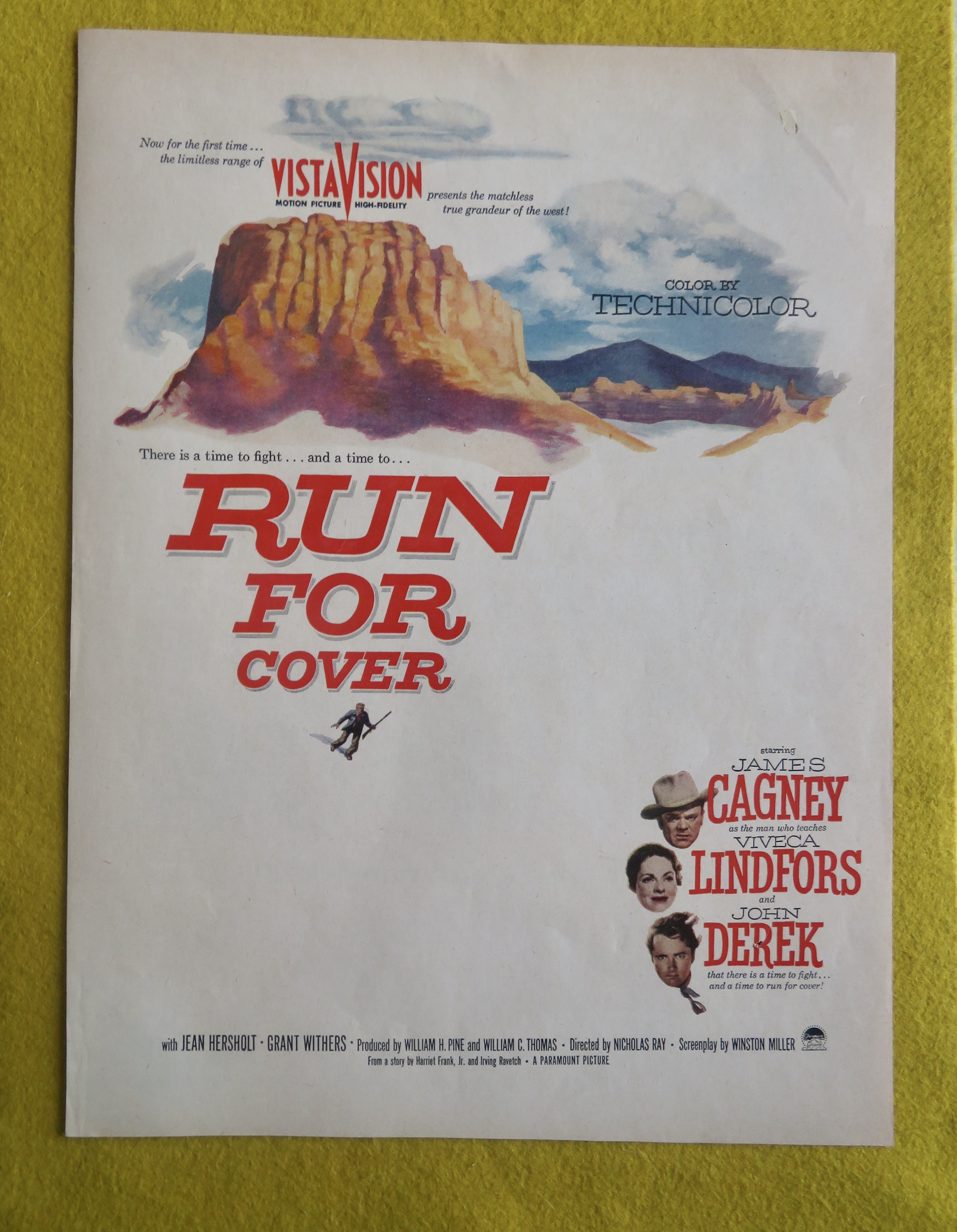1955 Run For Cover with J Cagney, V Lindfors & J Derek