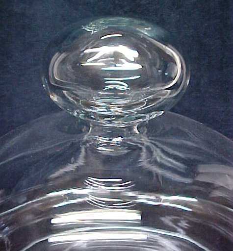 Crystal Covered Bowl Unusual Design 7.5 inch tall