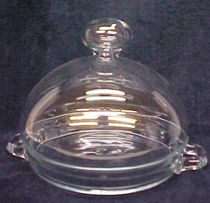 Crystal Covered Bowl Unusual Design 7.5 inch tall