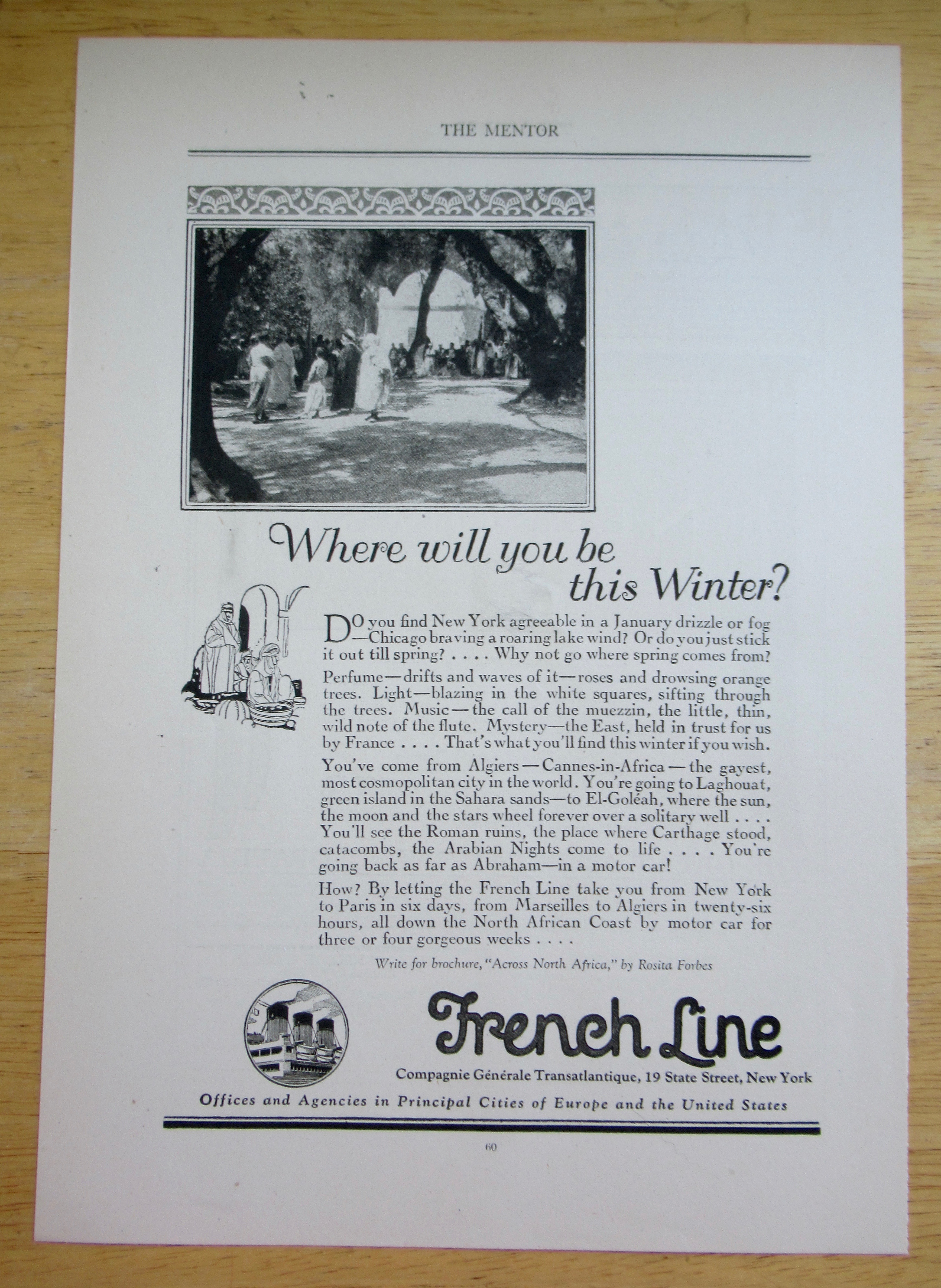 1924 French Line with Where Will You Be This Winter