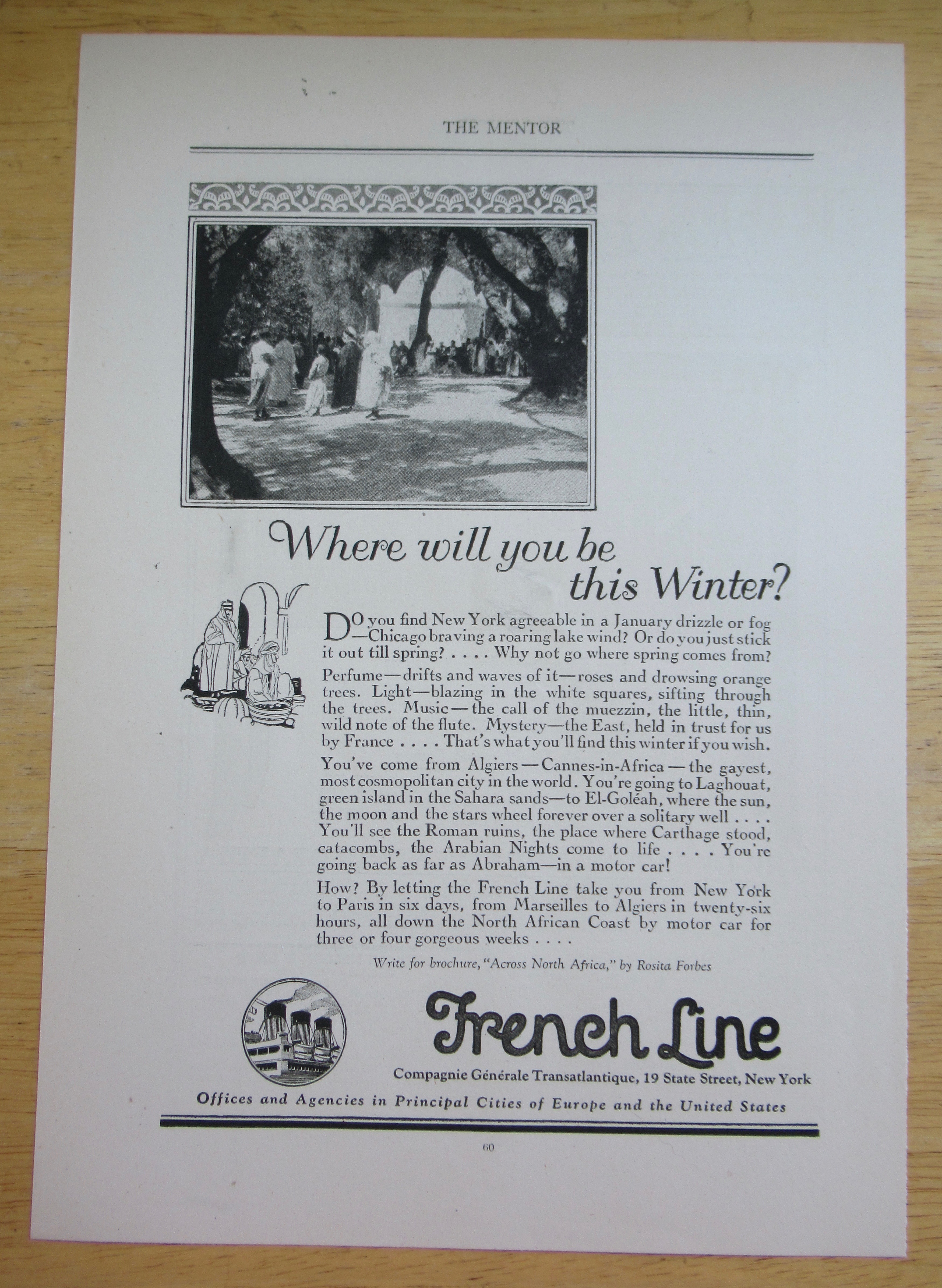 1924 French Line with Where Will You Be This Winter