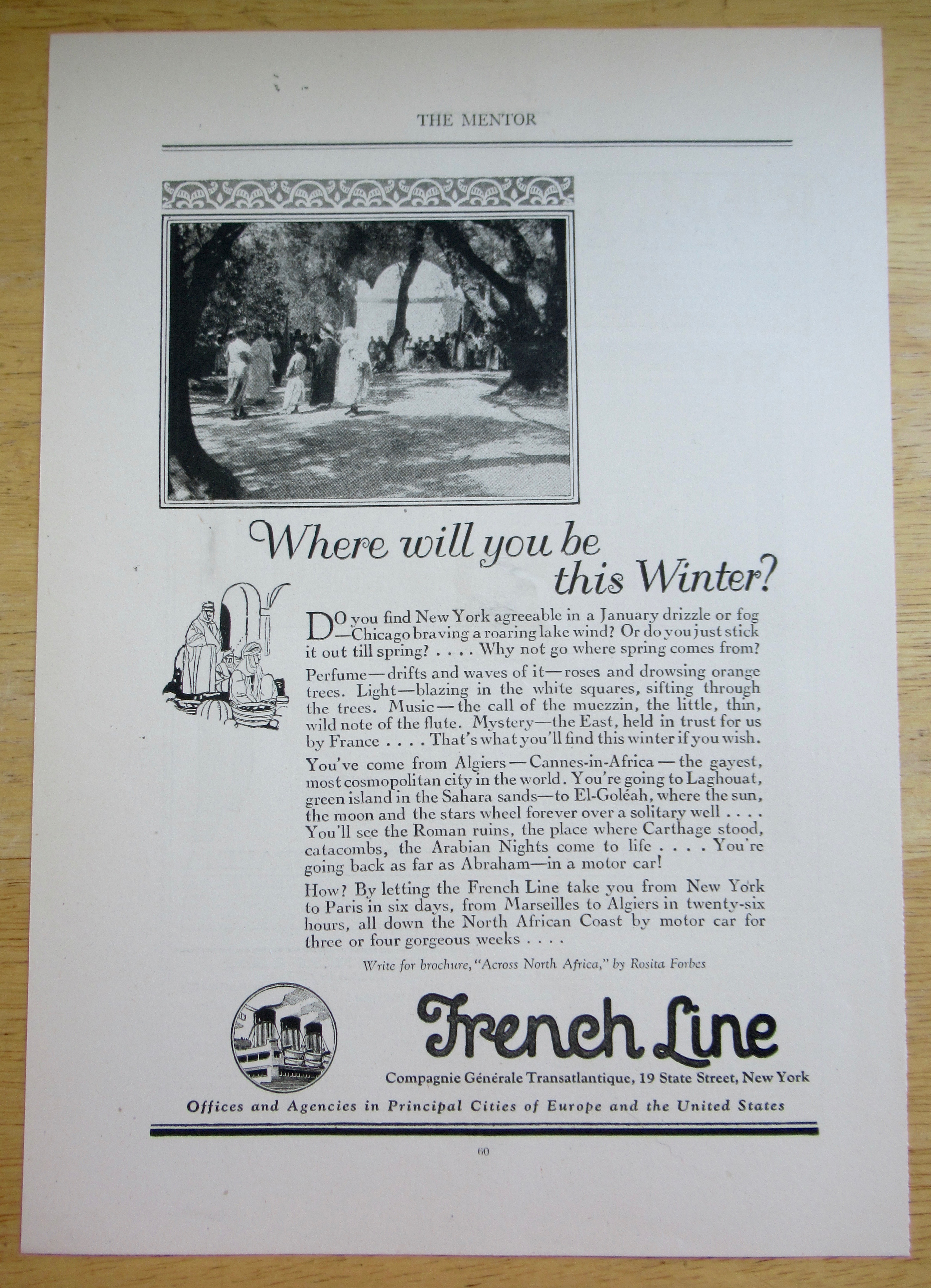 1924 French Line with Where Will You Be This Winter