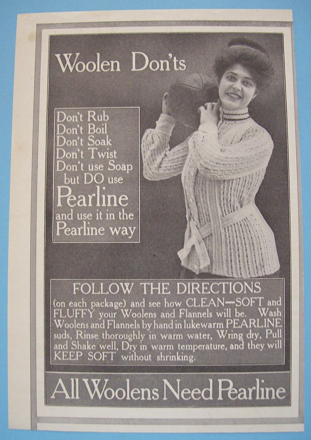 1907 Pearline with Woman Holding Ball