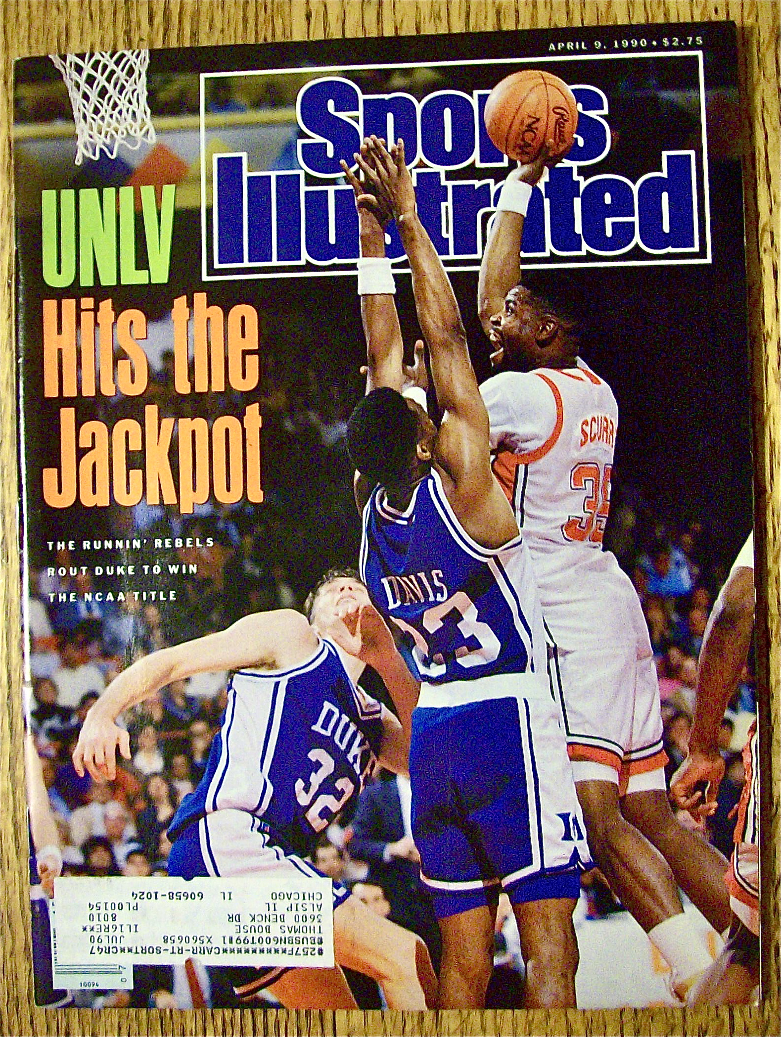 Sports Illustrated Magazine April 9, 1990 UNLV