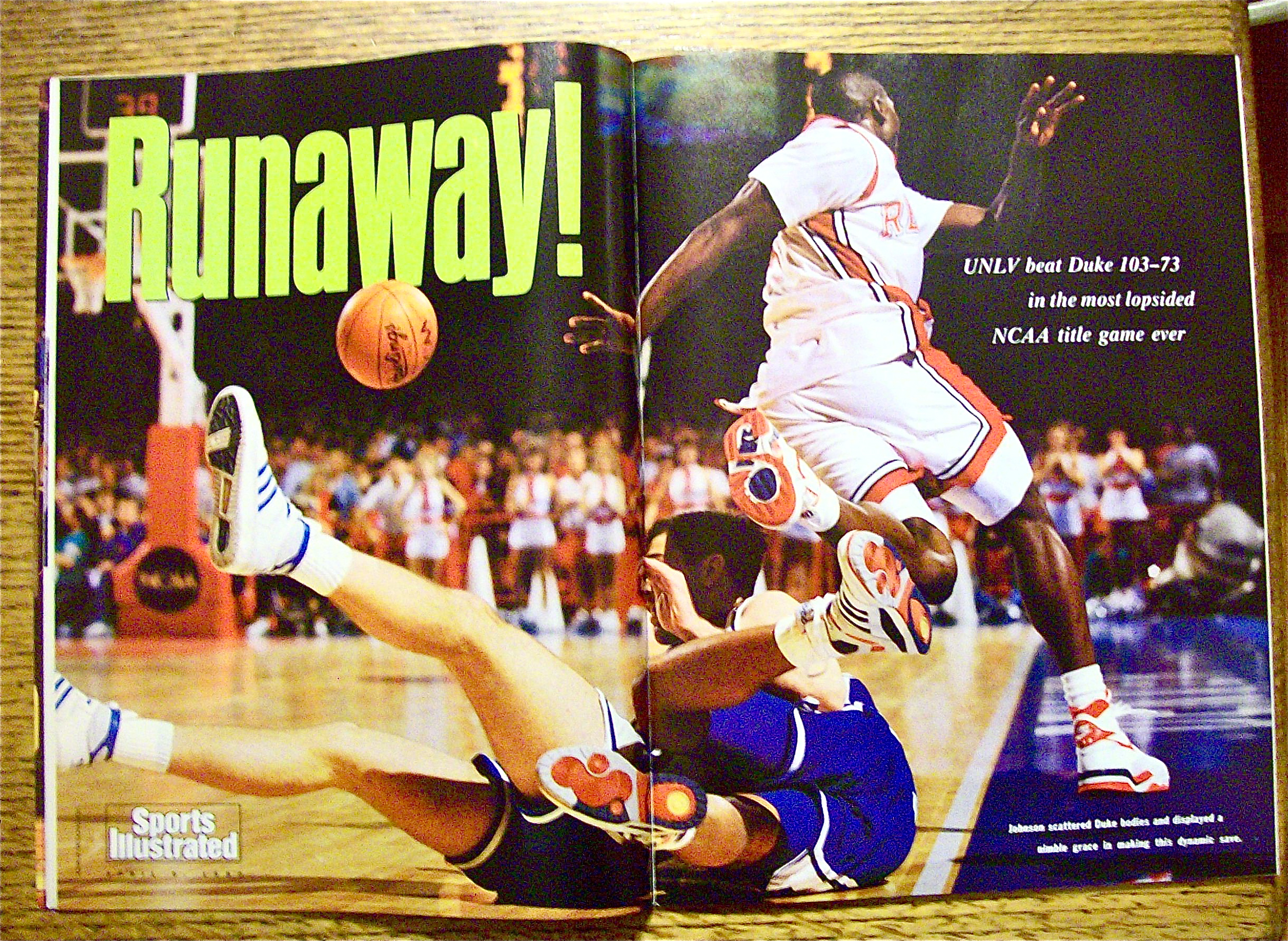 Sports Illustrated Magazine April 9, 1990 UNLV