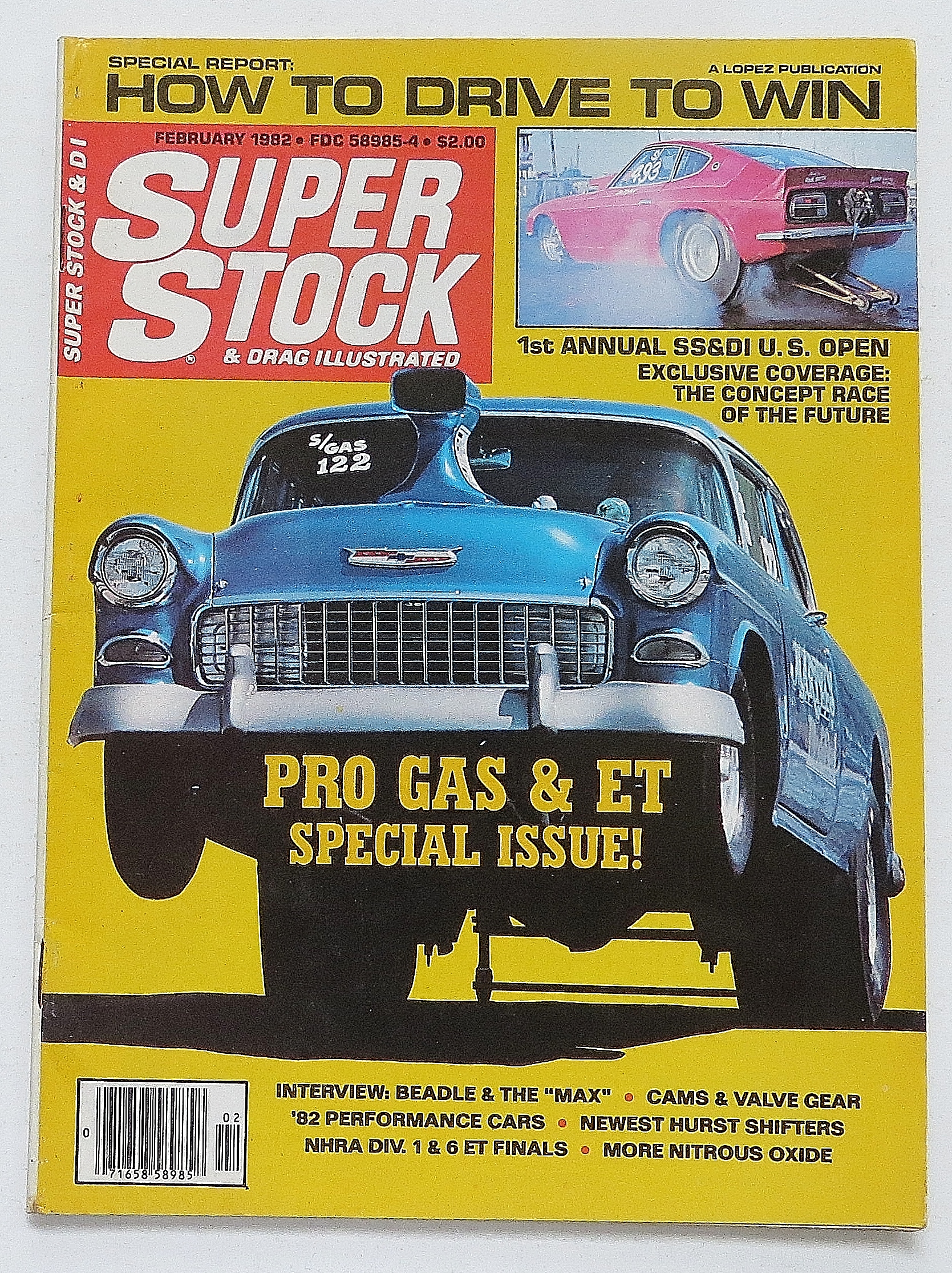 Super Stock & Drag February 1982 Pro Gas & ET