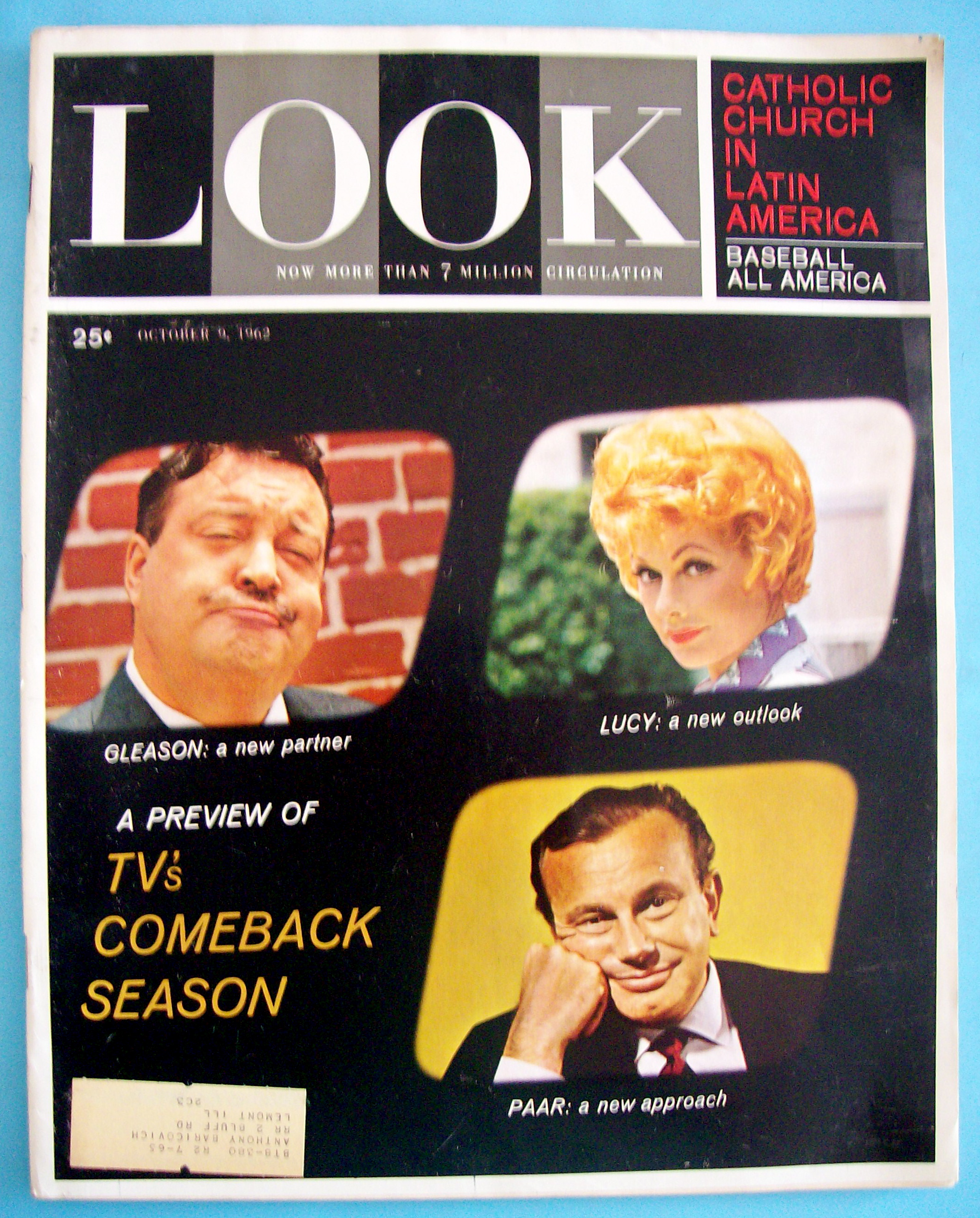 Look Magazine October 9, 1962 TV's Comeback Season
