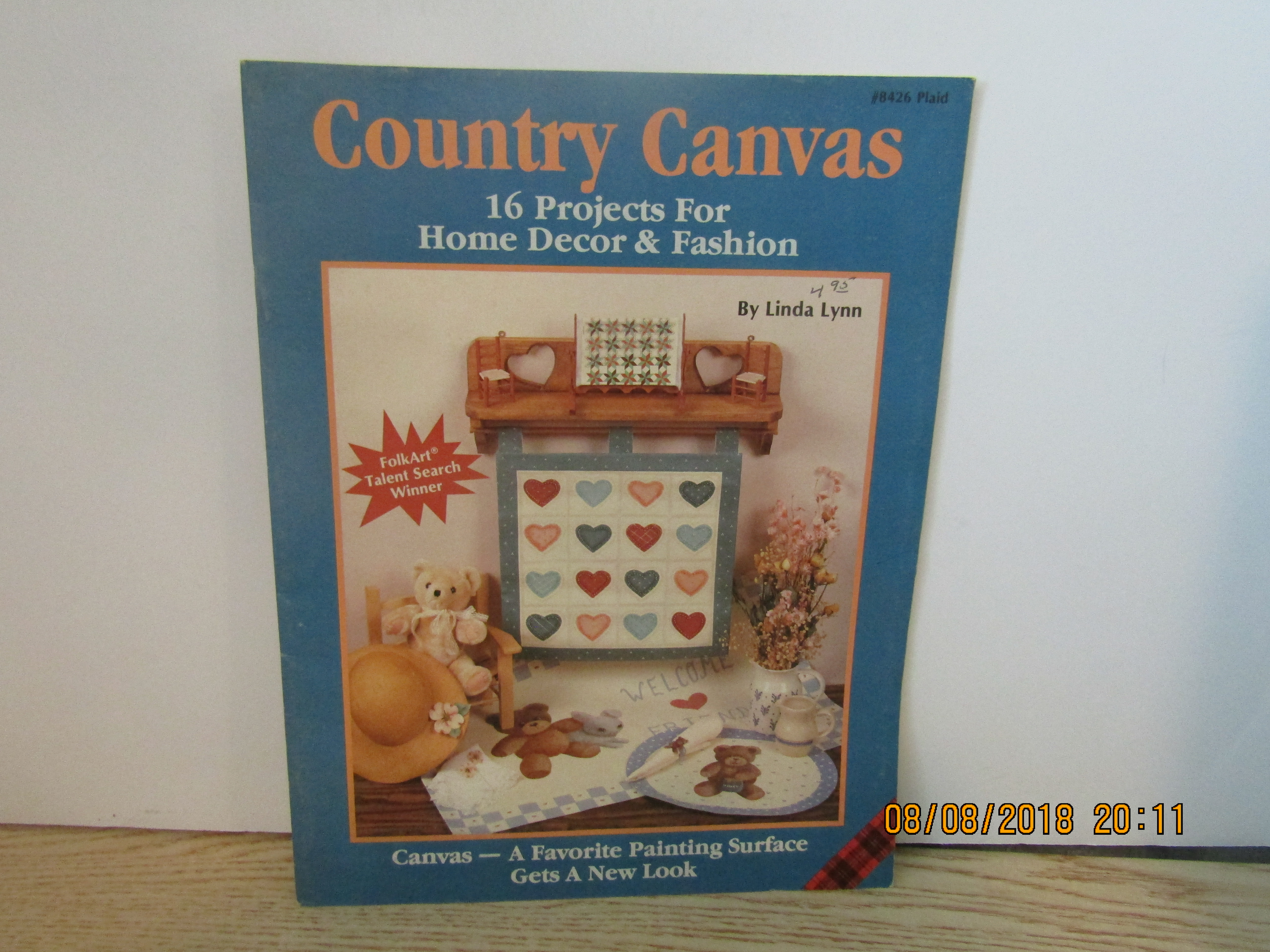Plaid Painting Book Country Canvas #8426