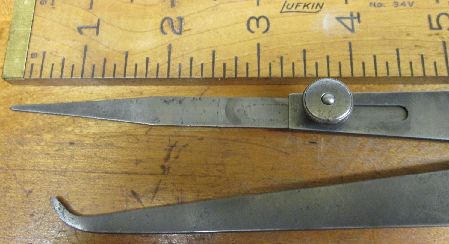 Starrett Hermaphrodite Caliper No. 42 Lock-Joint 10 Inch