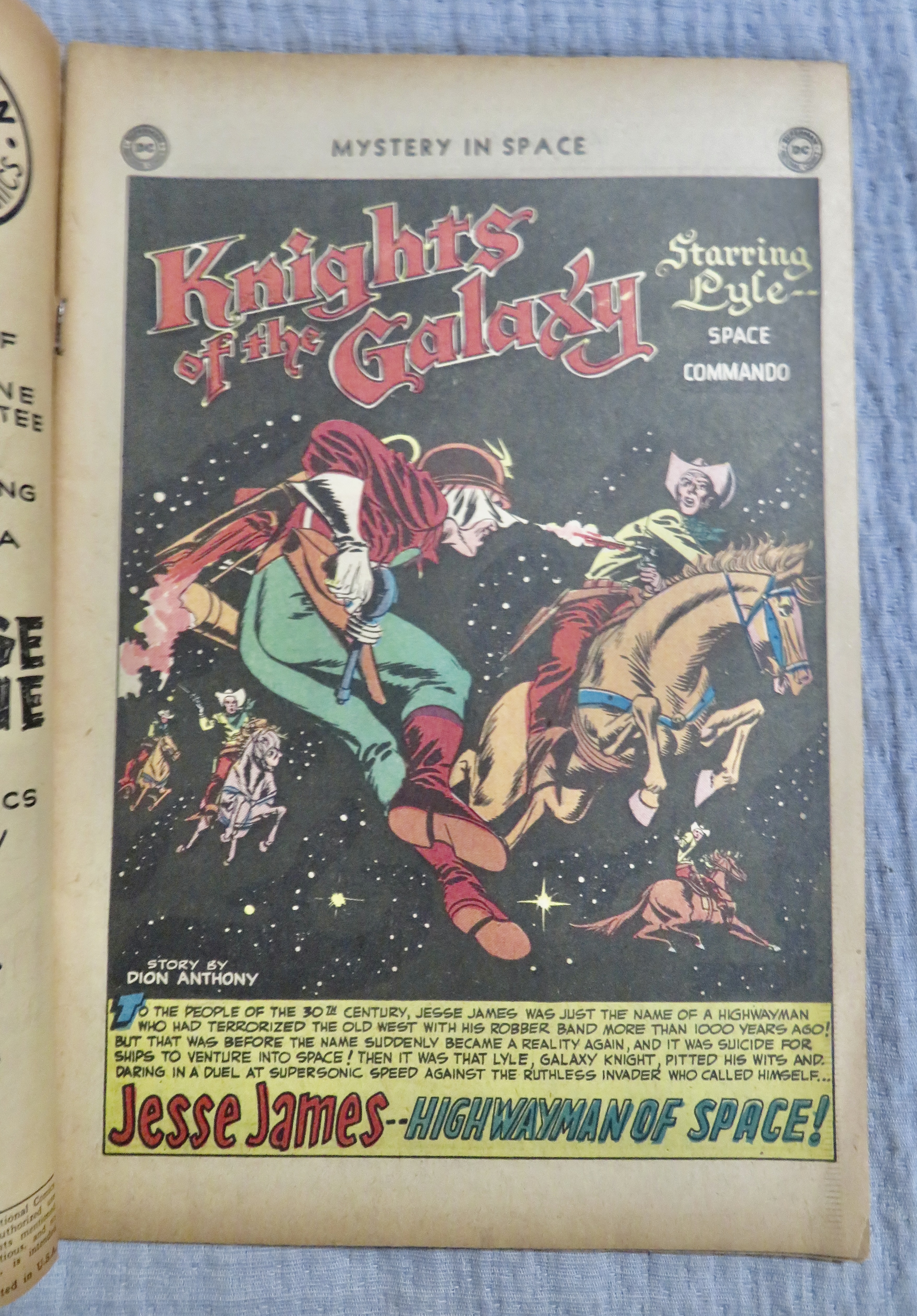 Mystery In Space Comic June/July 1951 Jesse James