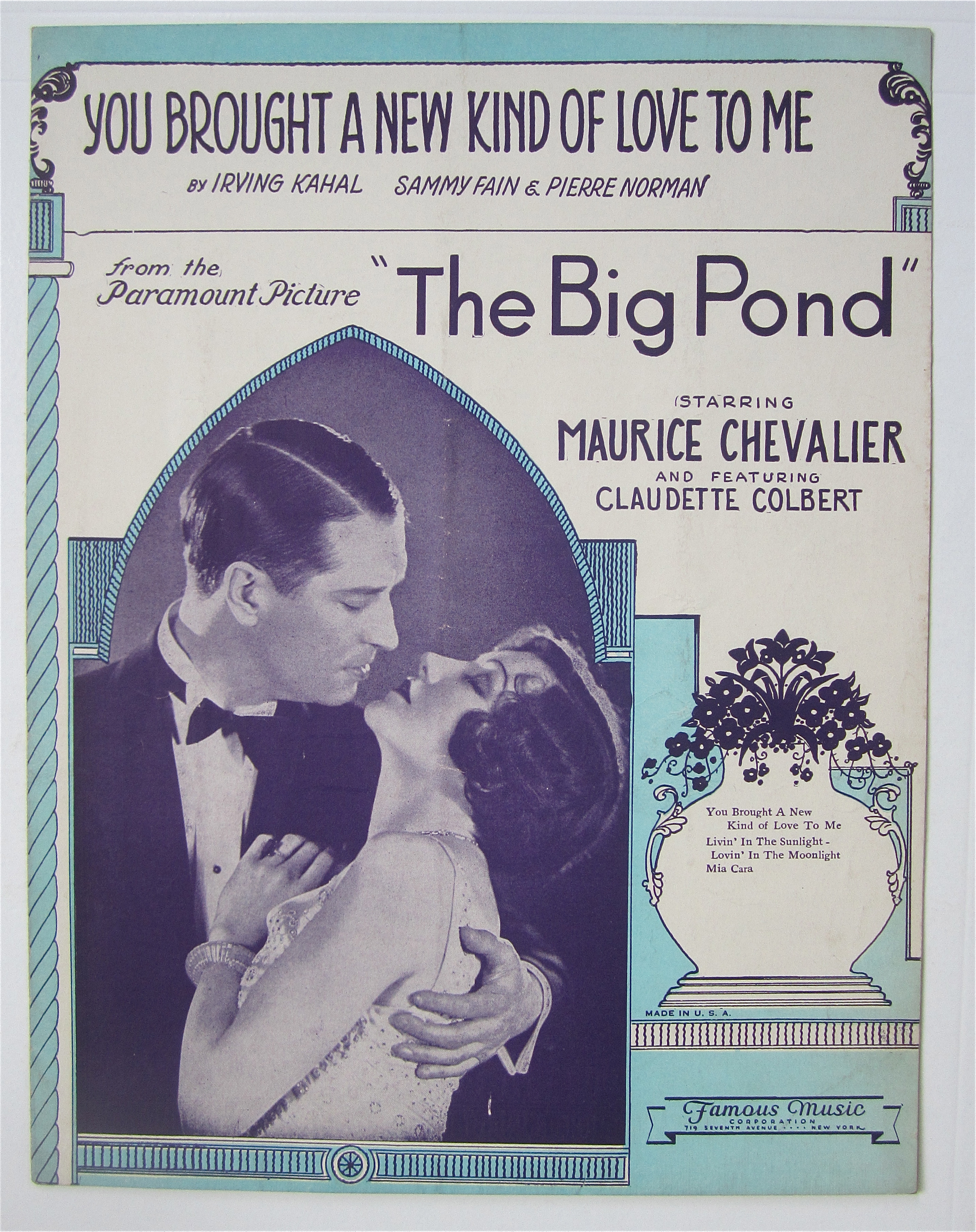 Sheet Music 1930 You Brought A New Kind Of Love To Me