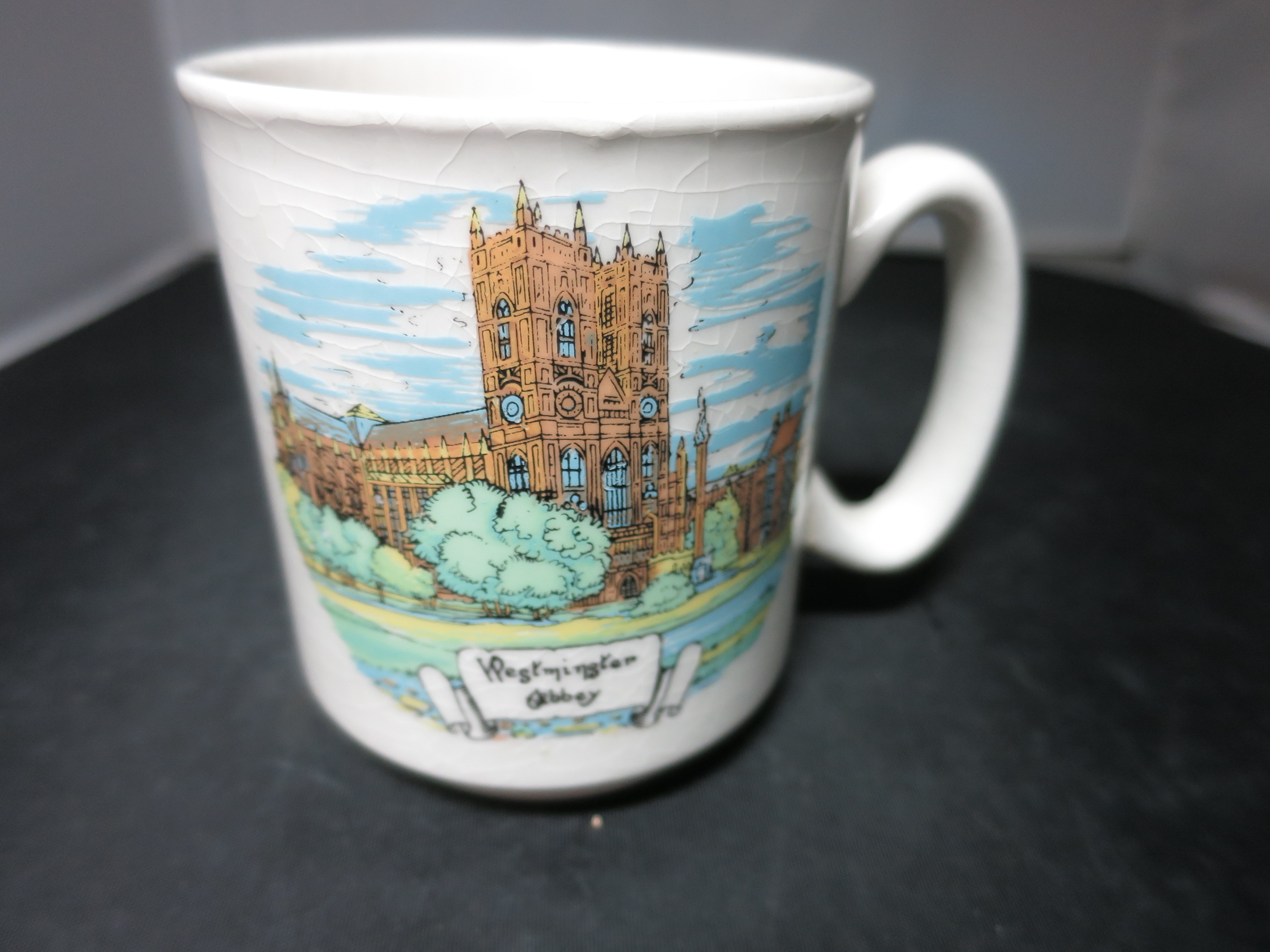 Vintage Westminster Abbey Cup Mug RWL London made in England