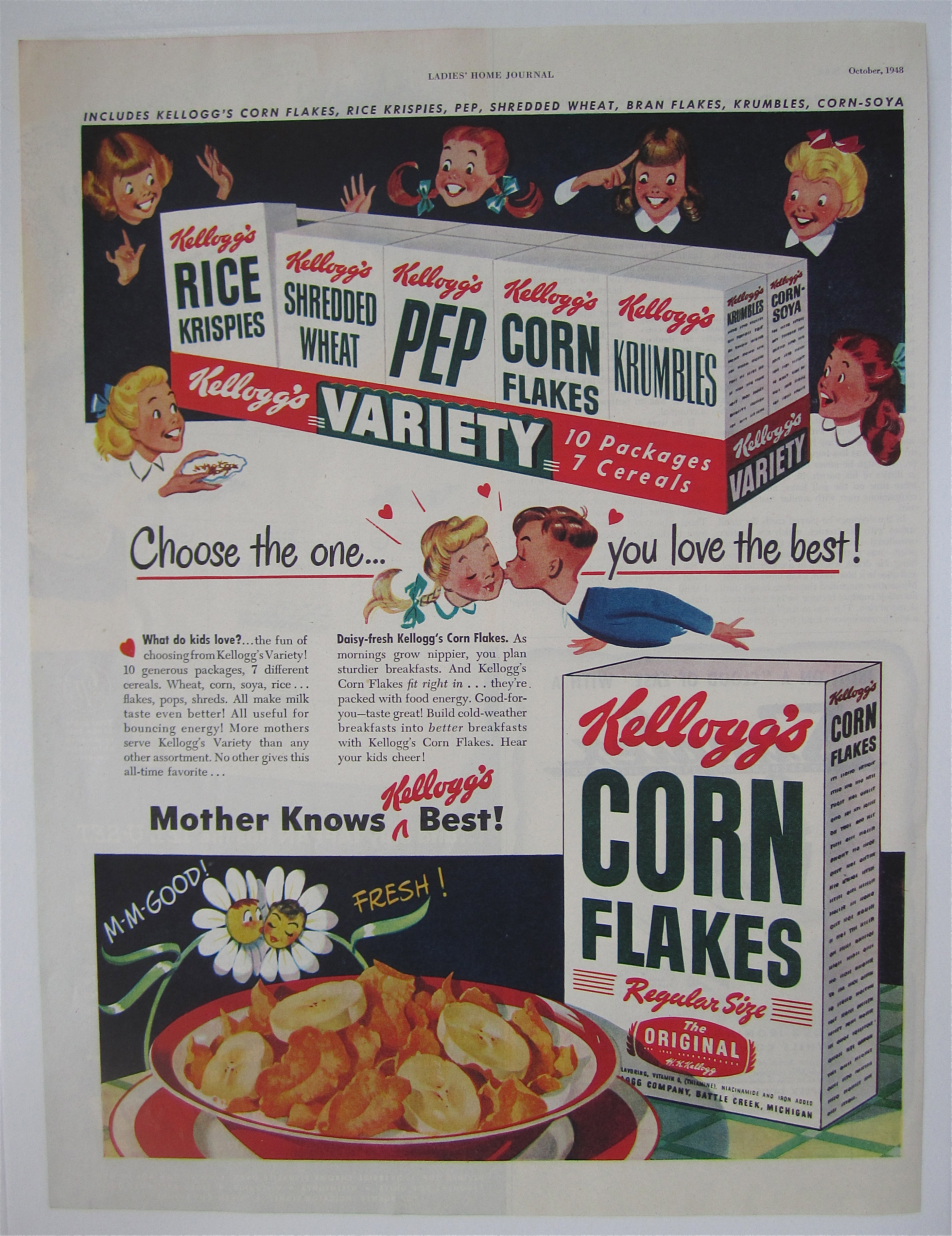 1948 Kellogg's Corn Flakes with The Variety Pack
