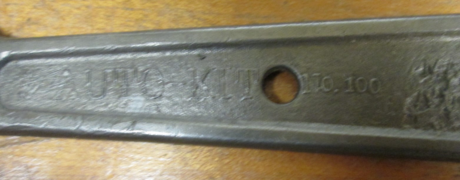 Auto-Kit Wrench Vanadium No. 100 Open End/Box