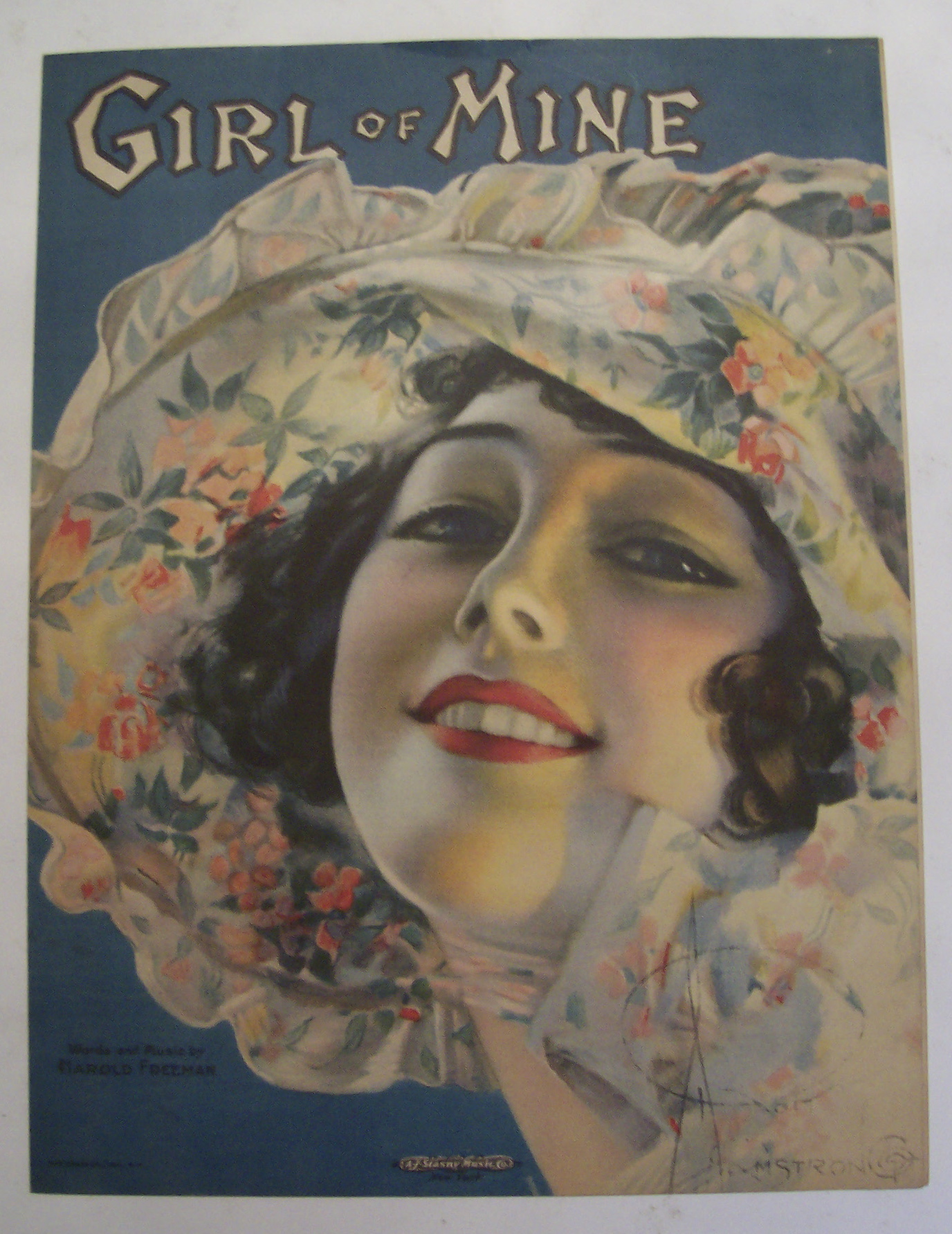Sheet Music of 1919 Girl Of Mine