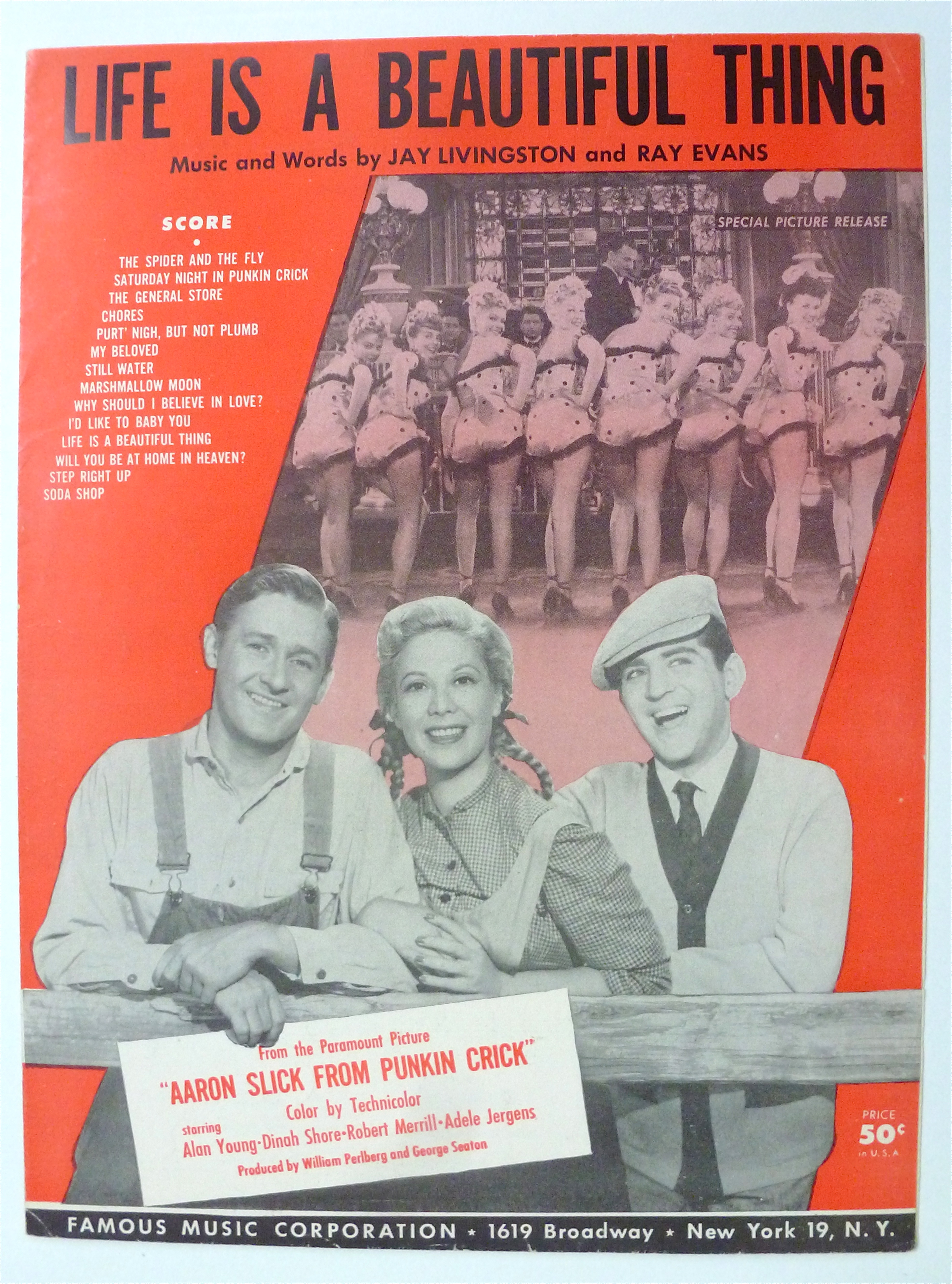 Sheet Music For 1951 Life Is A Beautiful Thing
