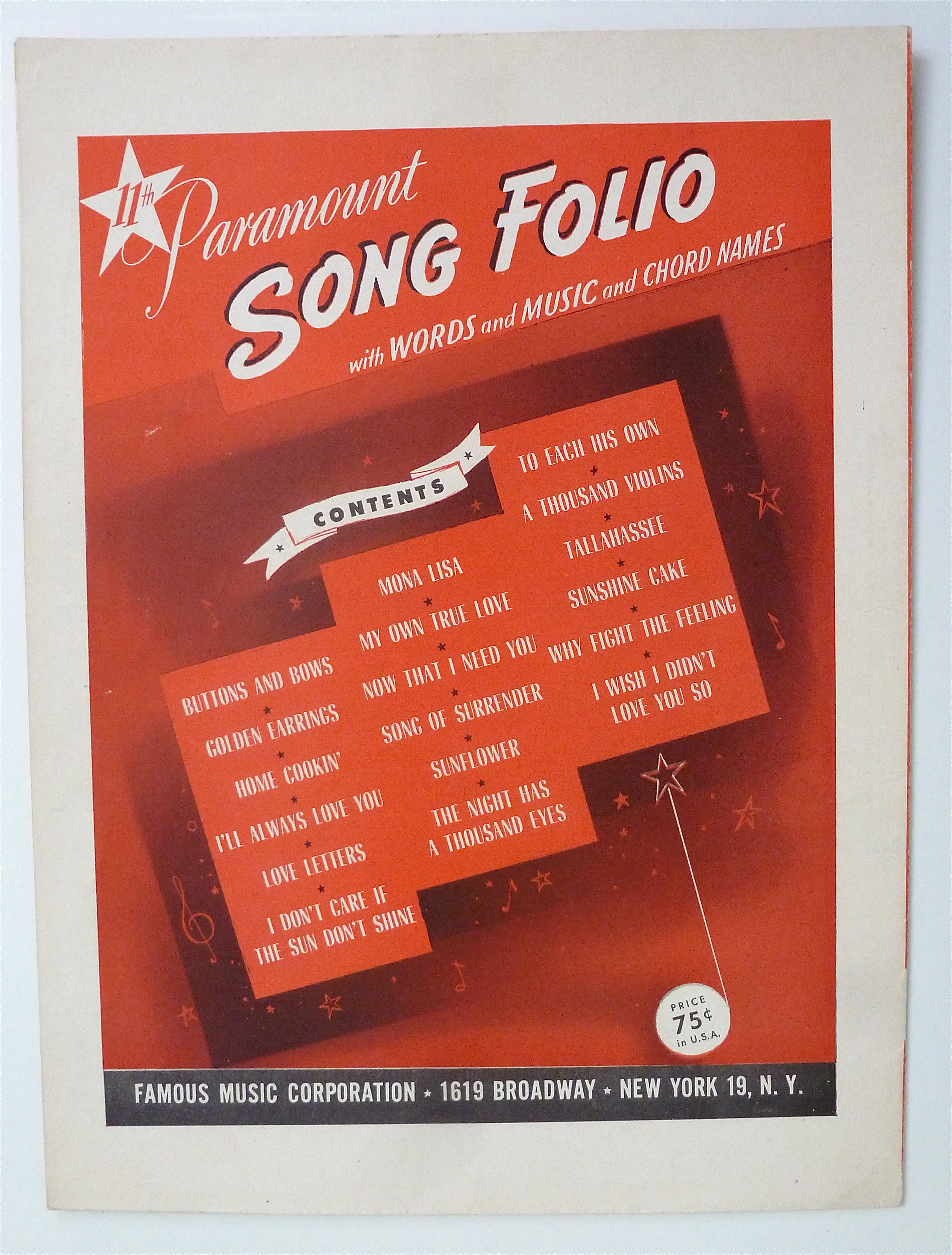 Sheet Music For 1951 Life Is A Beautiful Thing