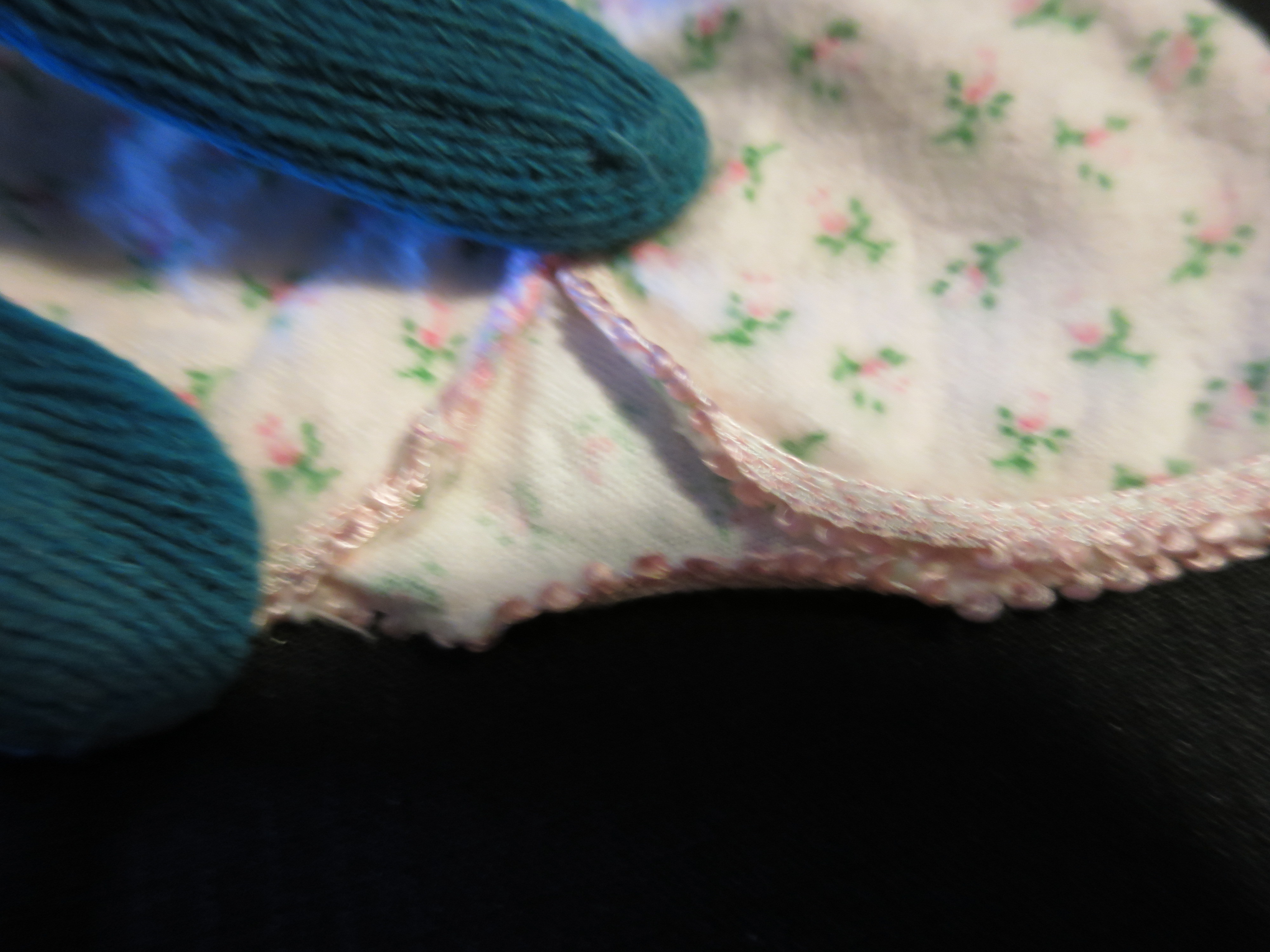 Vintage Doll Jumper Dress cute floral tie back for small doll