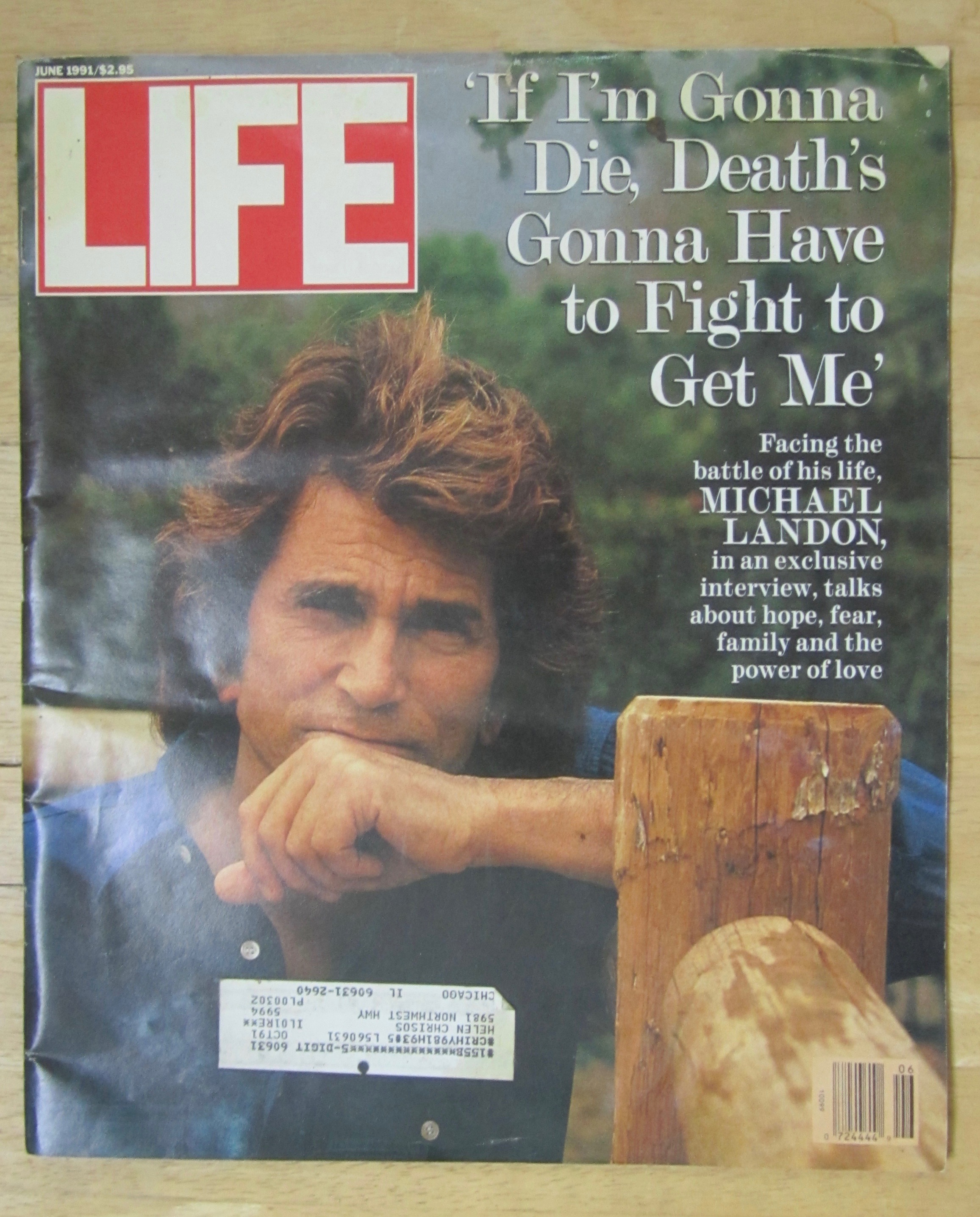 Life Magazine-June 1991-Michael Landon