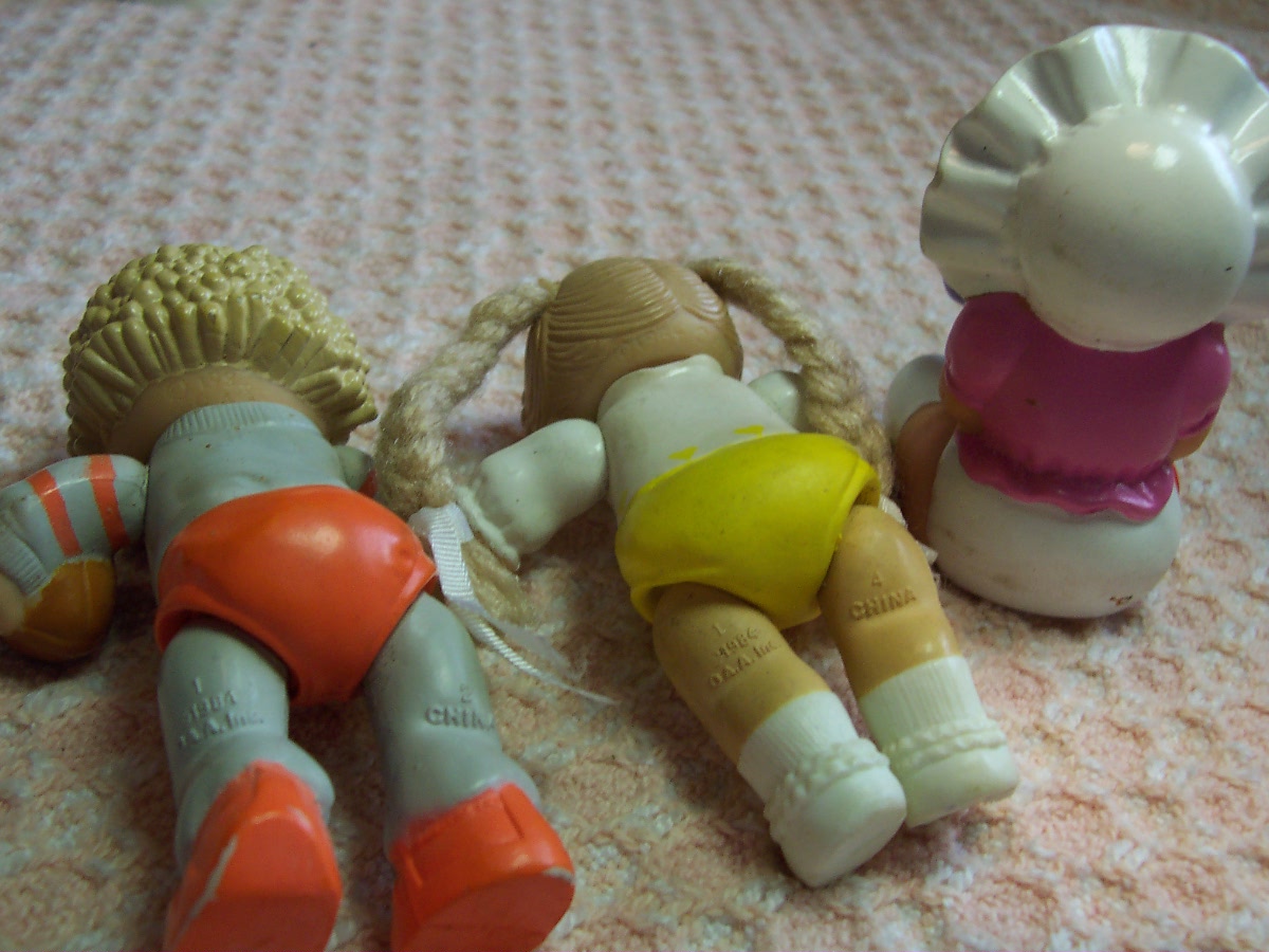 Cabbage Patch Posable Dolls Figurine Set of 3