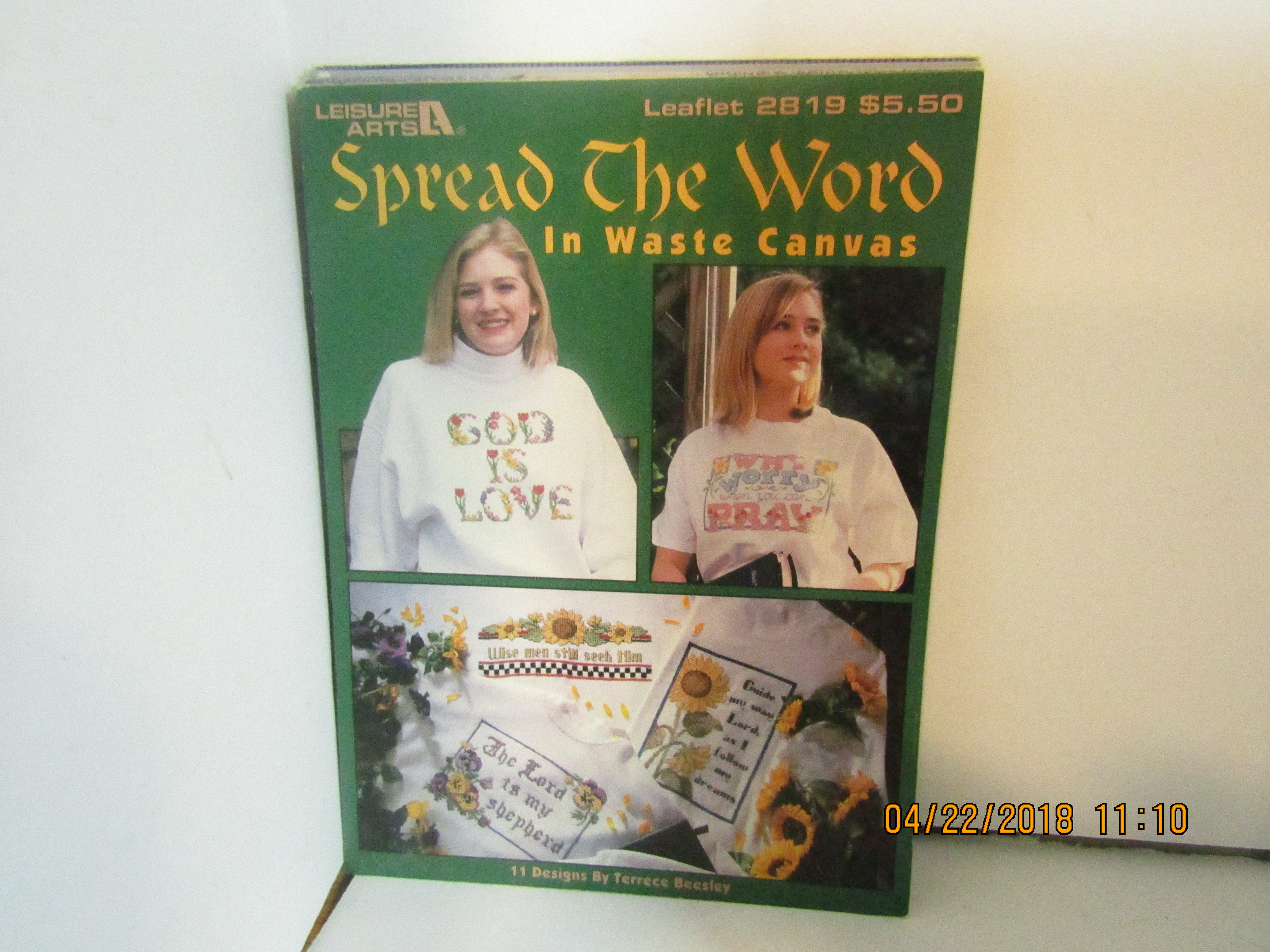 Leisure Arts Cross Stitch Spread The Word #2819