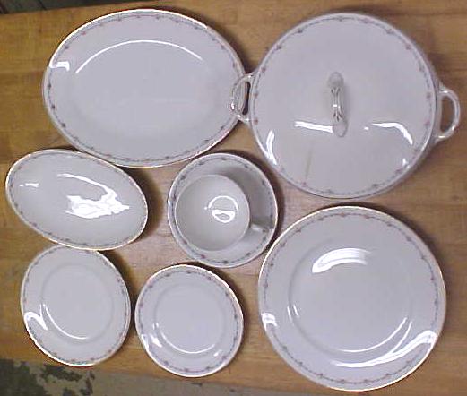 Crooksville China Dinnerware Set w/Extras 56 Piece