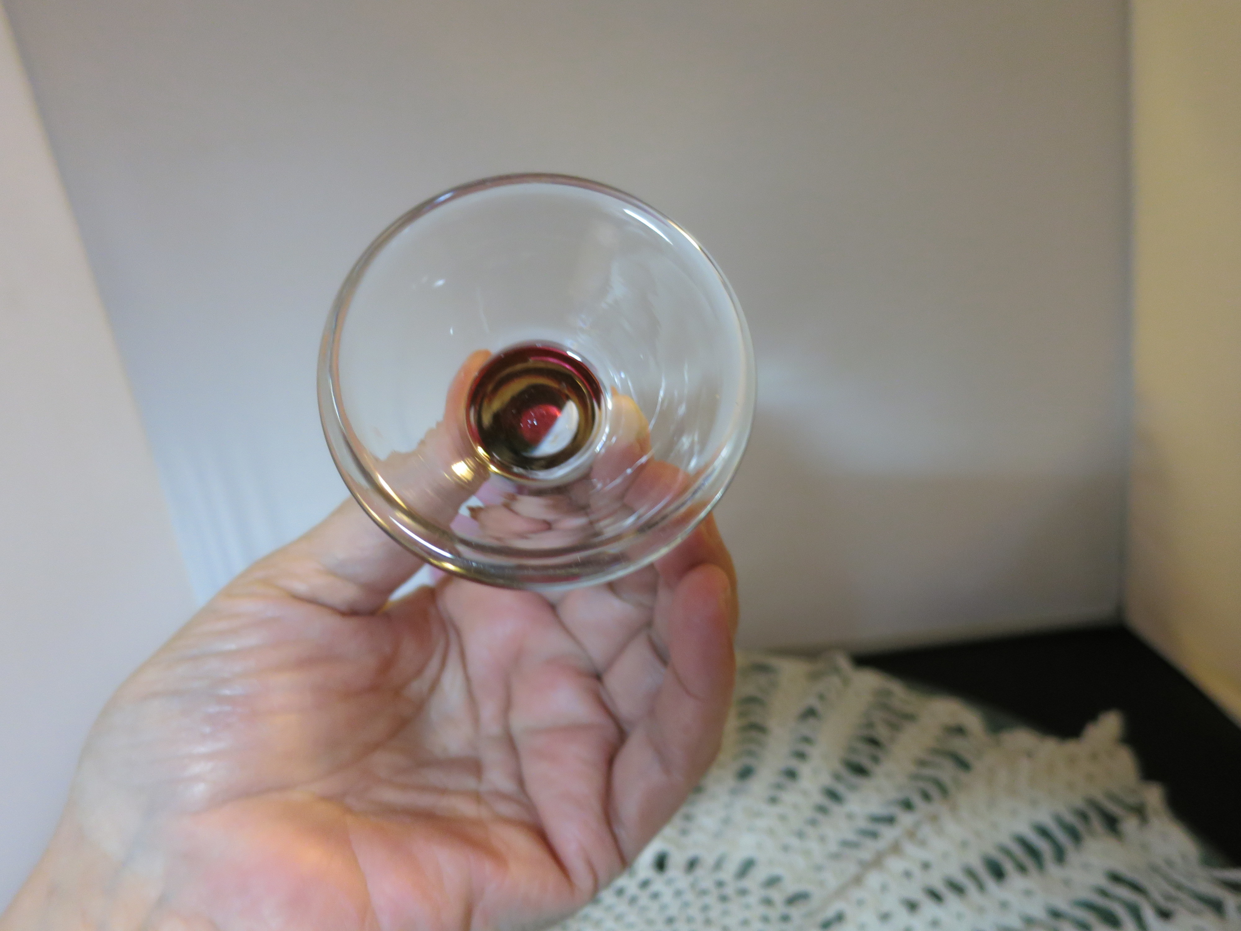 Blown End of Day Art Glass Footed Vase Beer Glass Egg Cup Candle