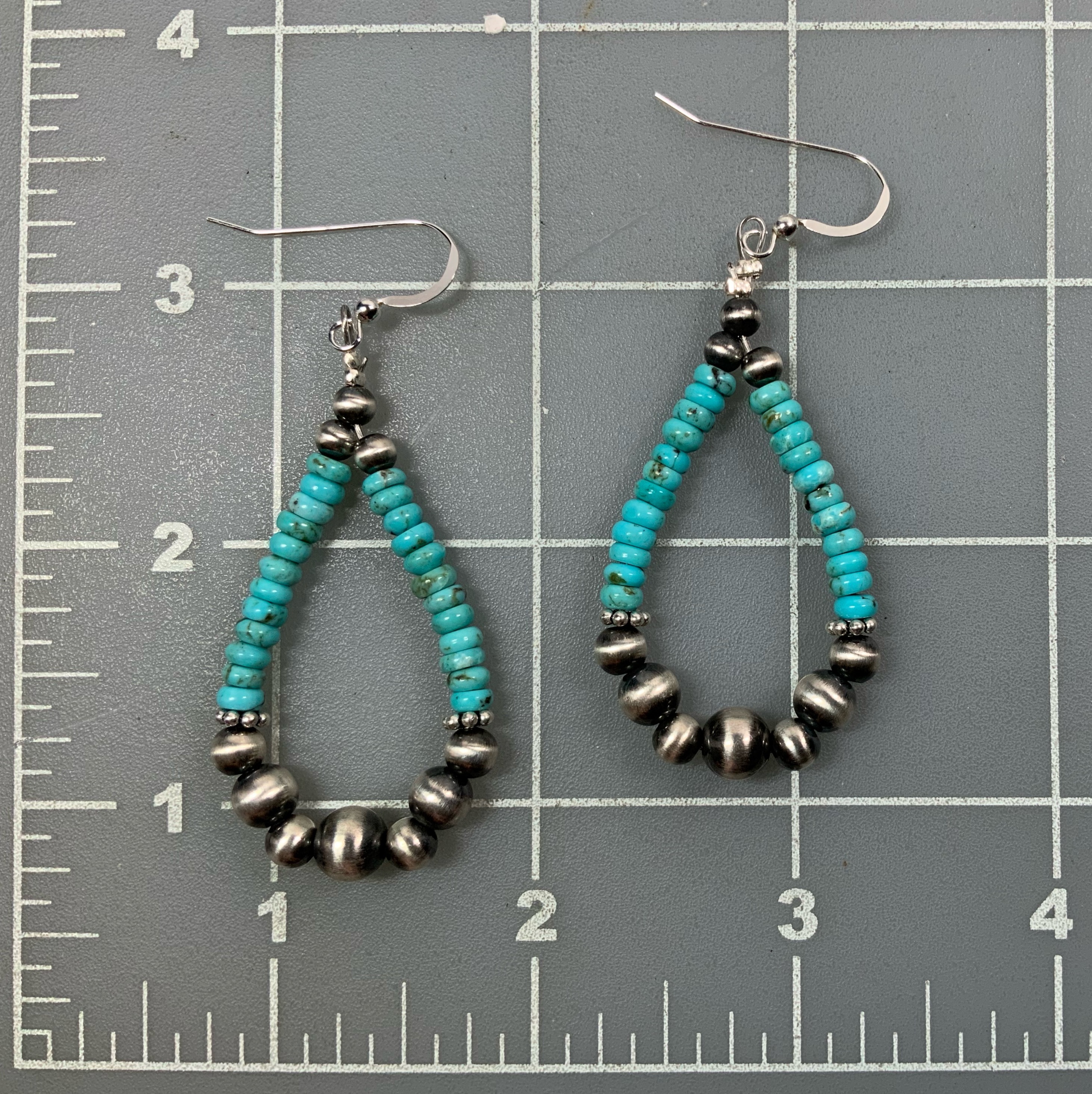 Navajo Pearls Sterling Silver Sleeping Beauty Turquois