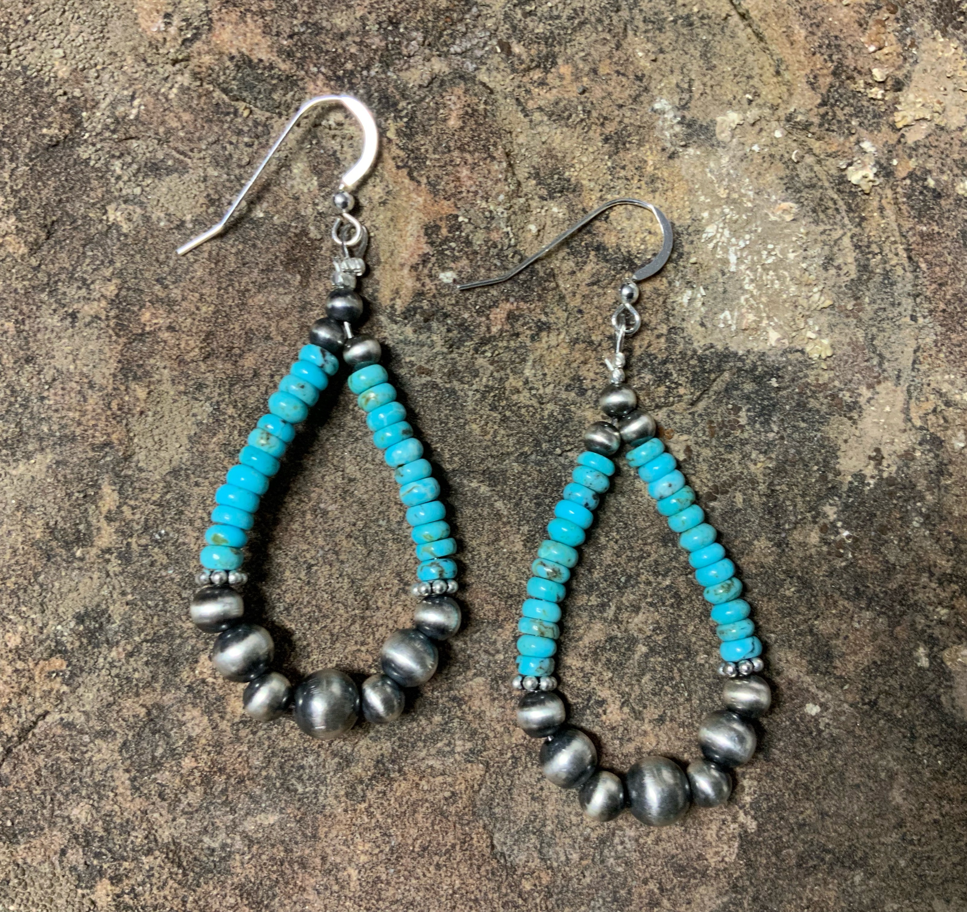 Navajo Pearls Sterling Silver Sleeping Beauty Turquois