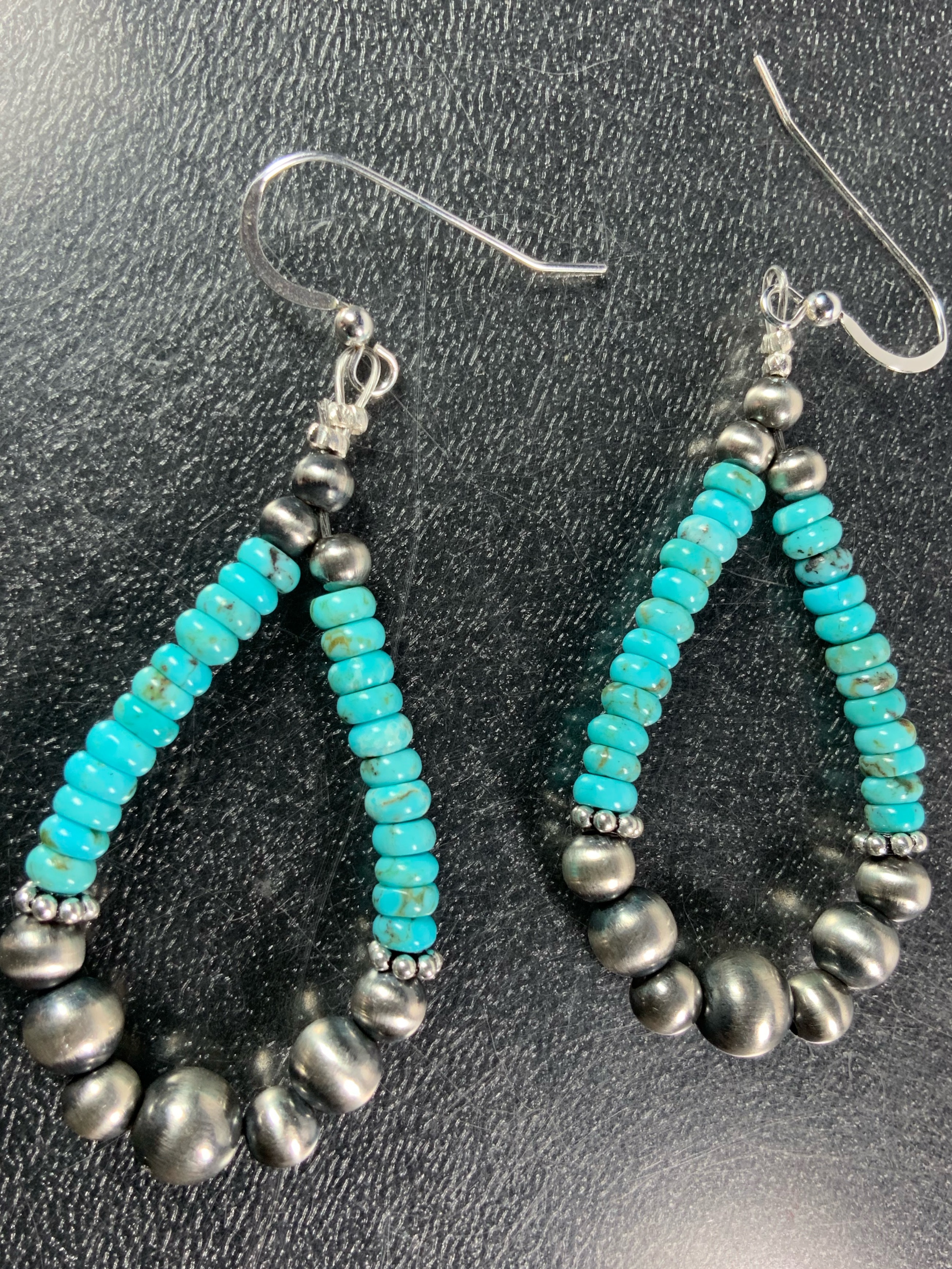 Navajo Pearls Sterling Silver Sleeping Beauty Turquois