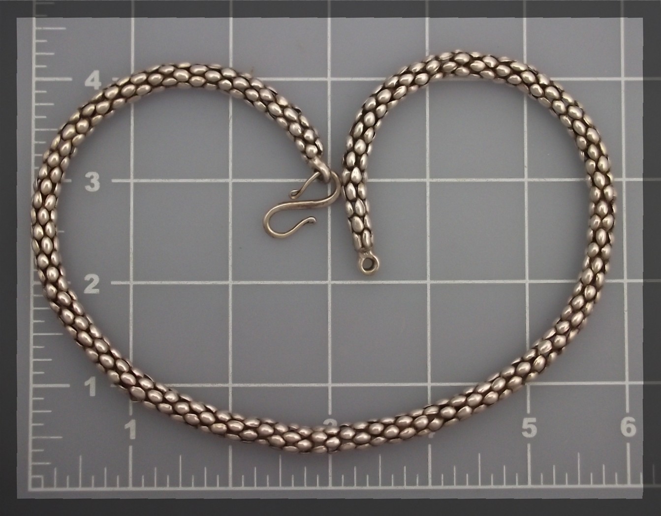 Necklace Sterling Silver Multi Link S Hook Clasp ......