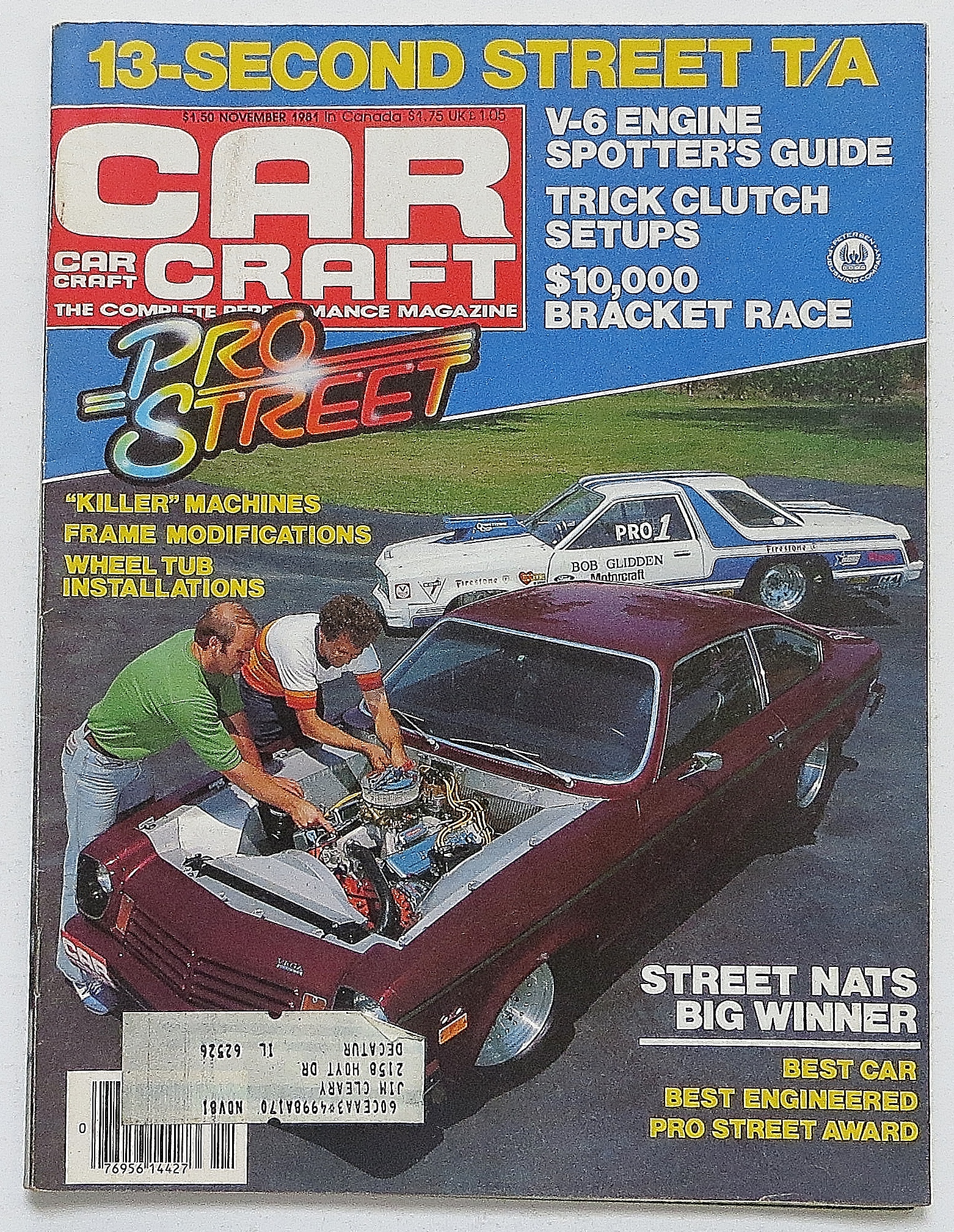 Car Craft Magazine November 1981 13-Second Street T/A
